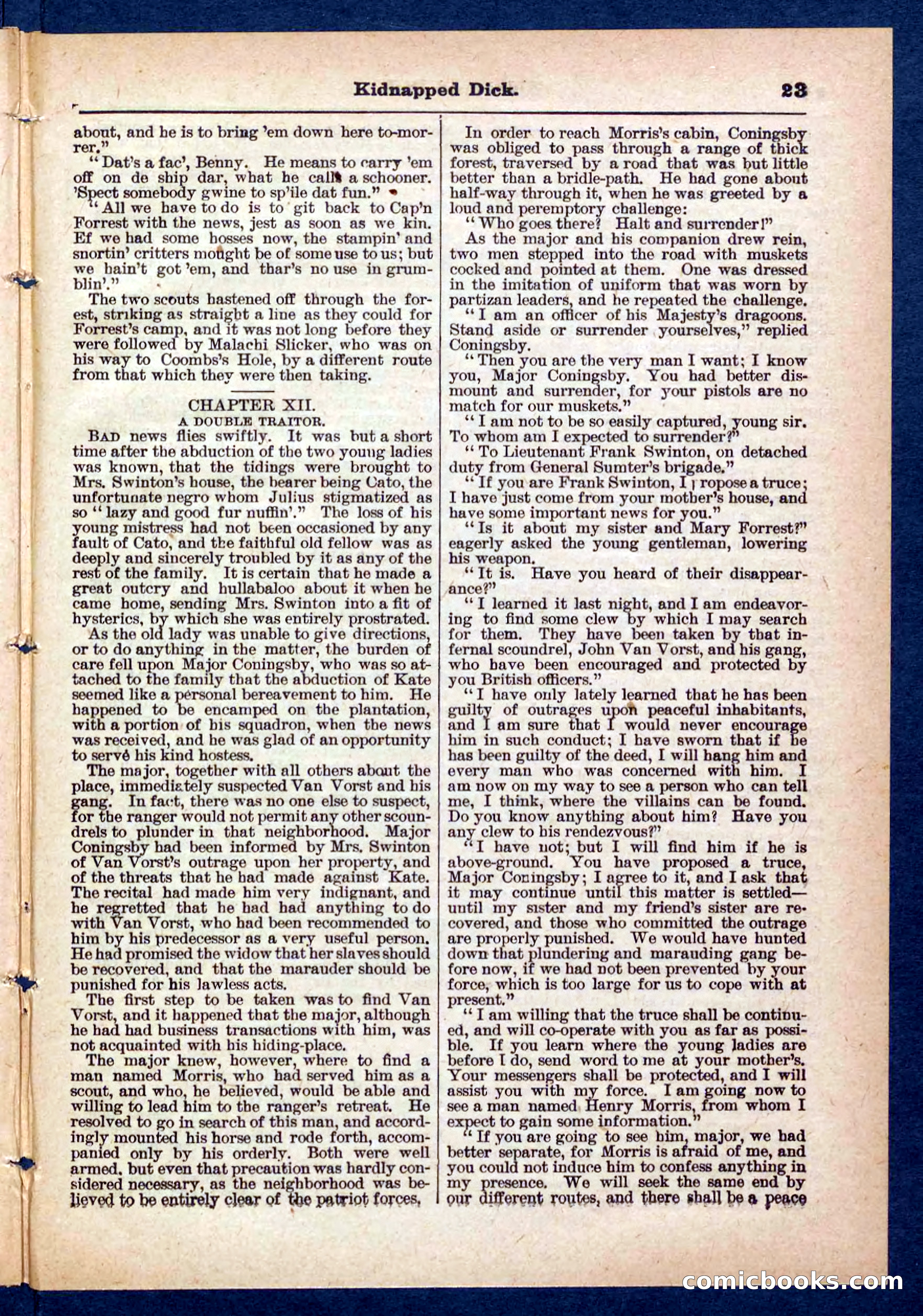 Beadle's Pocket Library No. 450: 'Kidnapped Dick' — page 23 of 32