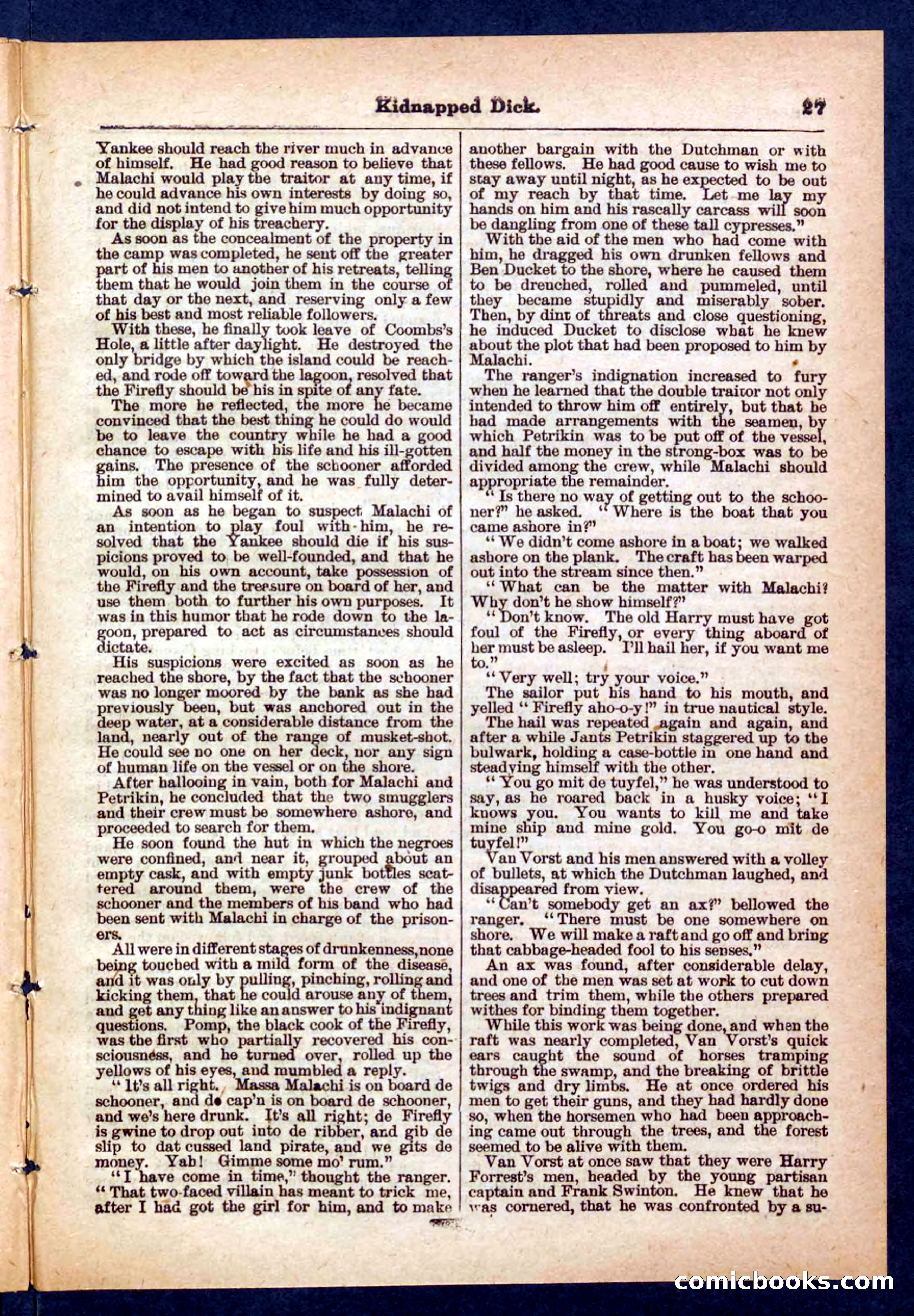 Beadle's Pocket Library No. 450: 'Kidnapped Dick' — page 27 of 32