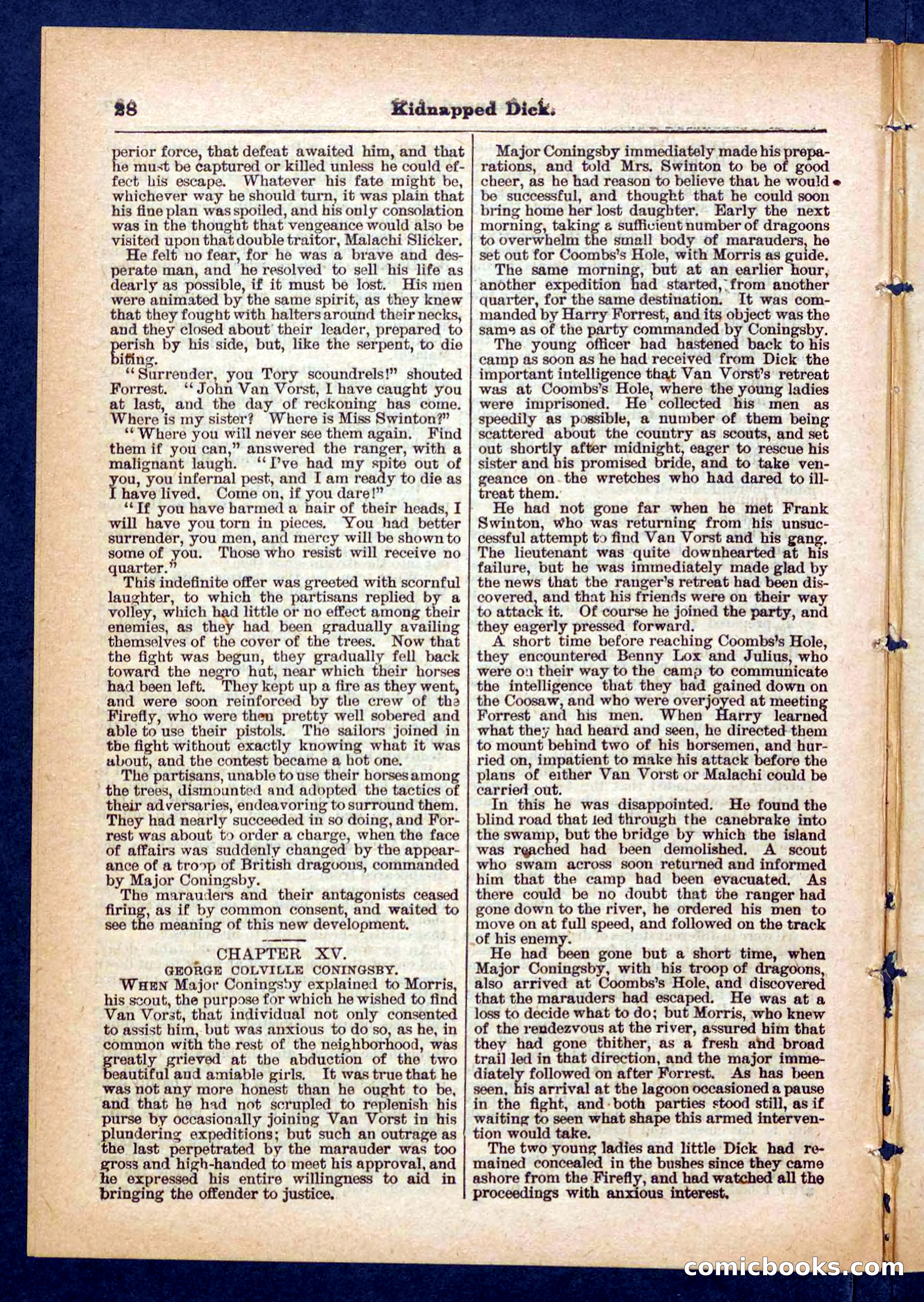 Beadle's Pocket Library No. 450: 'Kidnapped Dick' — page 28 of 32