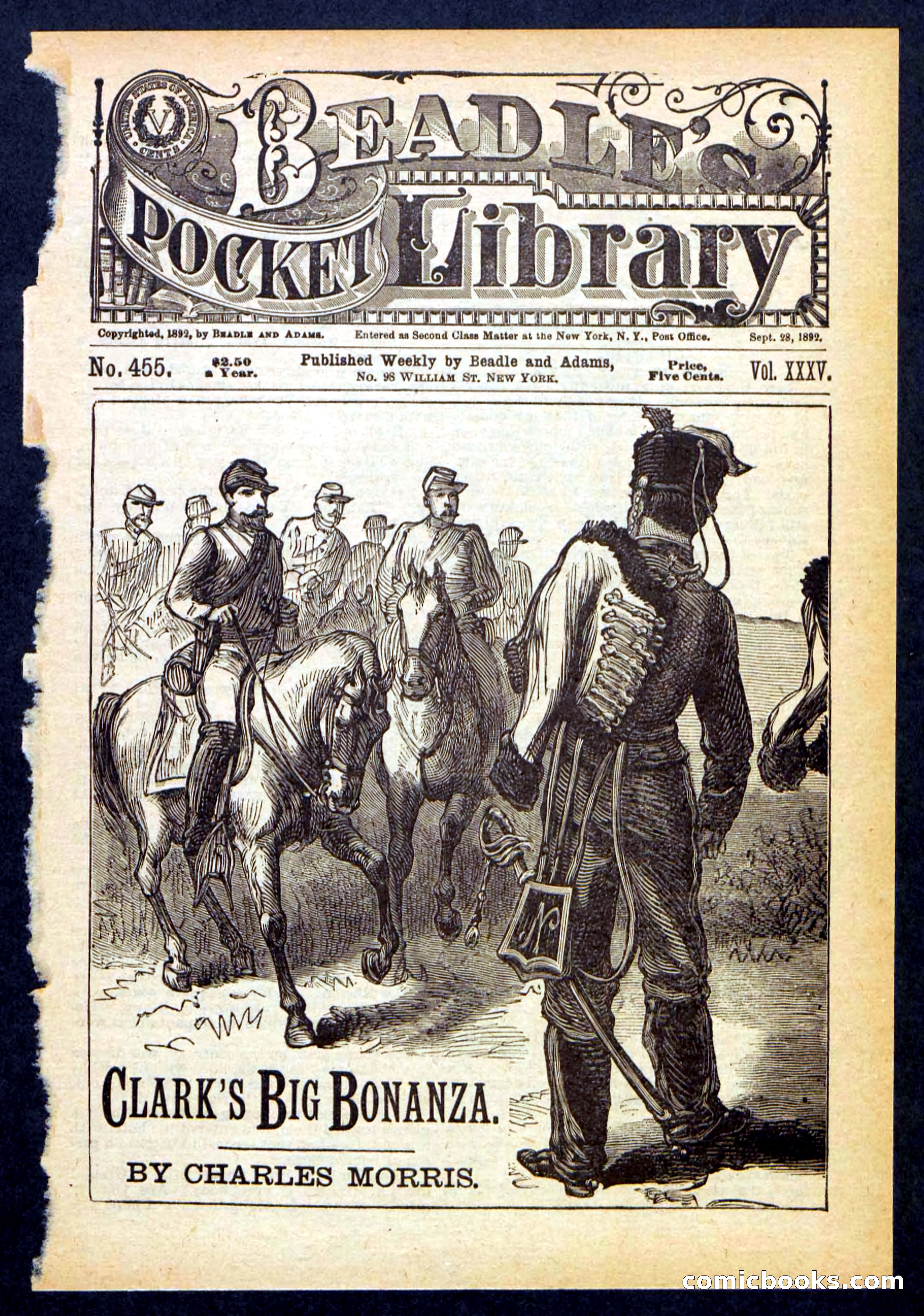 Beadle's Pocket Library No. 455 — page 1 of 32