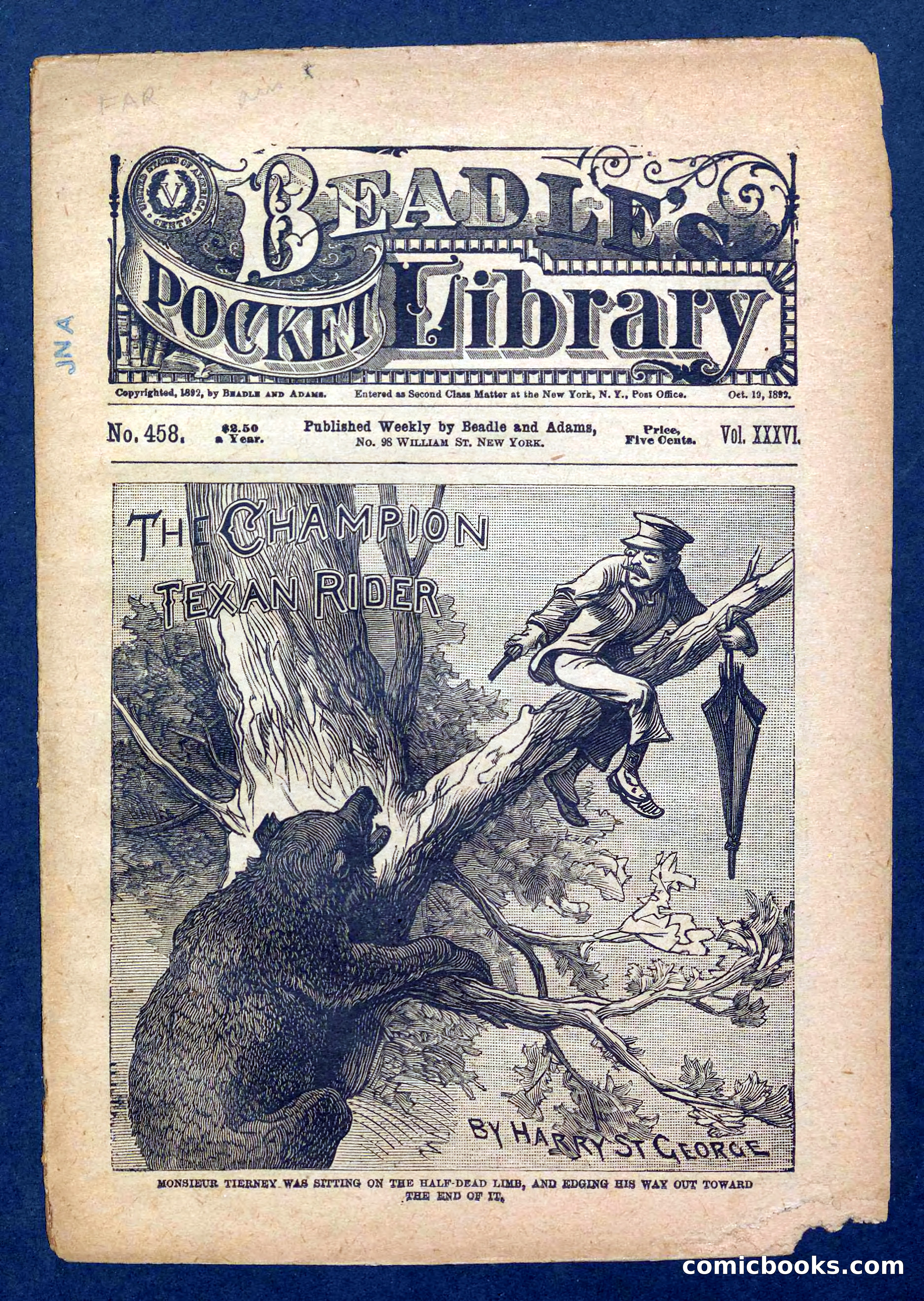 Beadle's Pocket Library No. 458 — page 1 of 32
