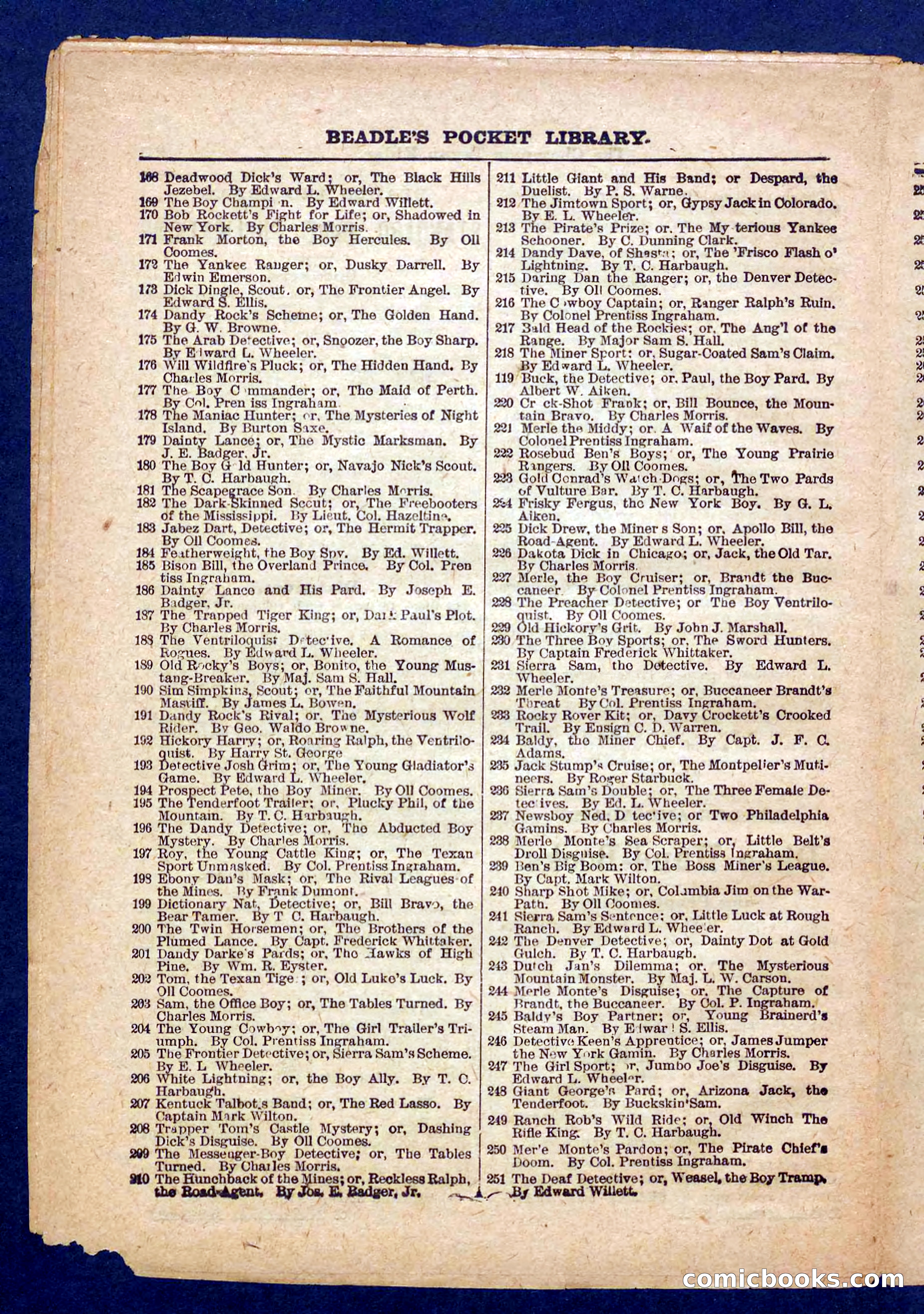 Beadle's Pocket Library No. 458 — page 30 of 32
