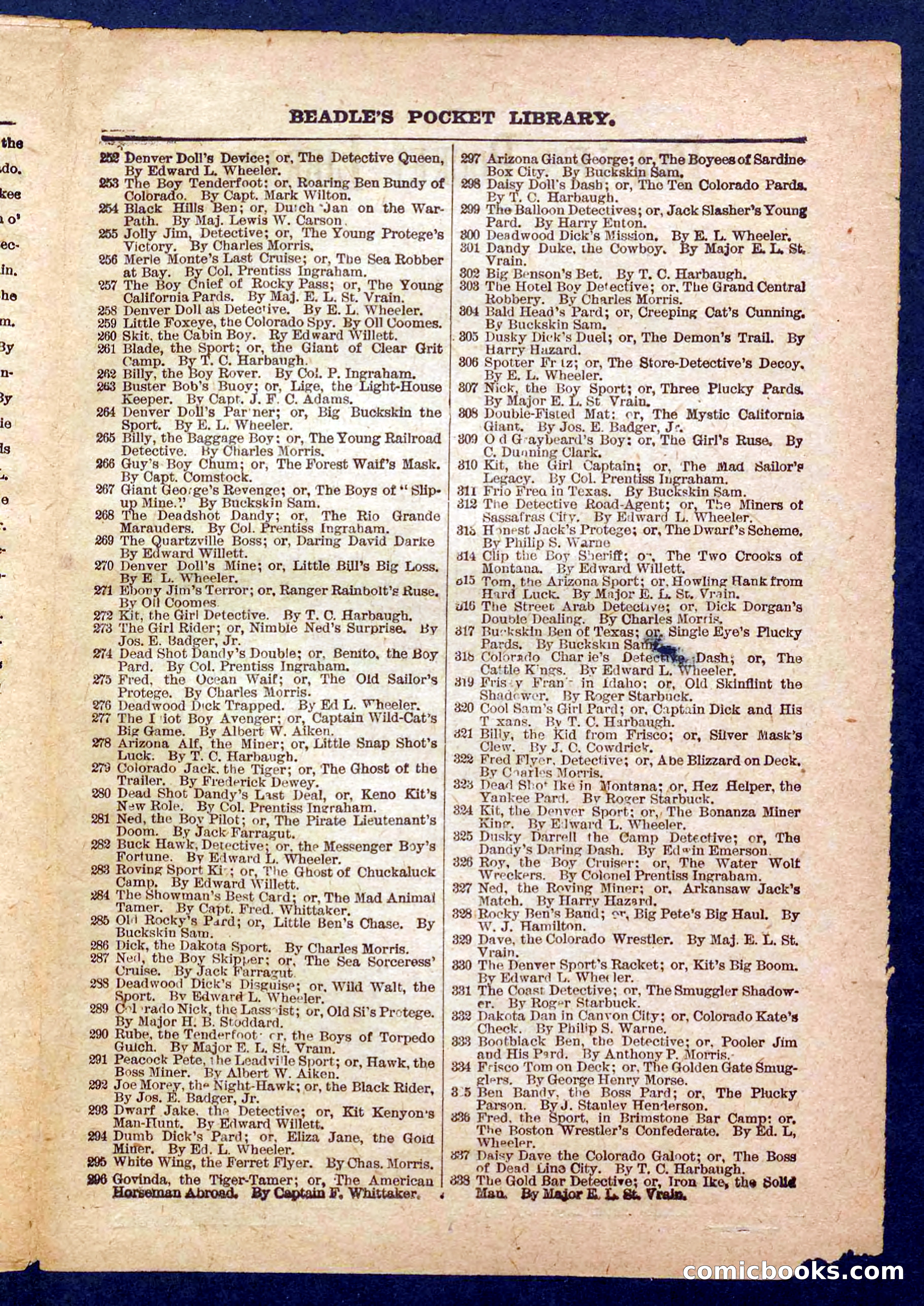 Beadle's Pocket Library No. 458 — page 31 of 32