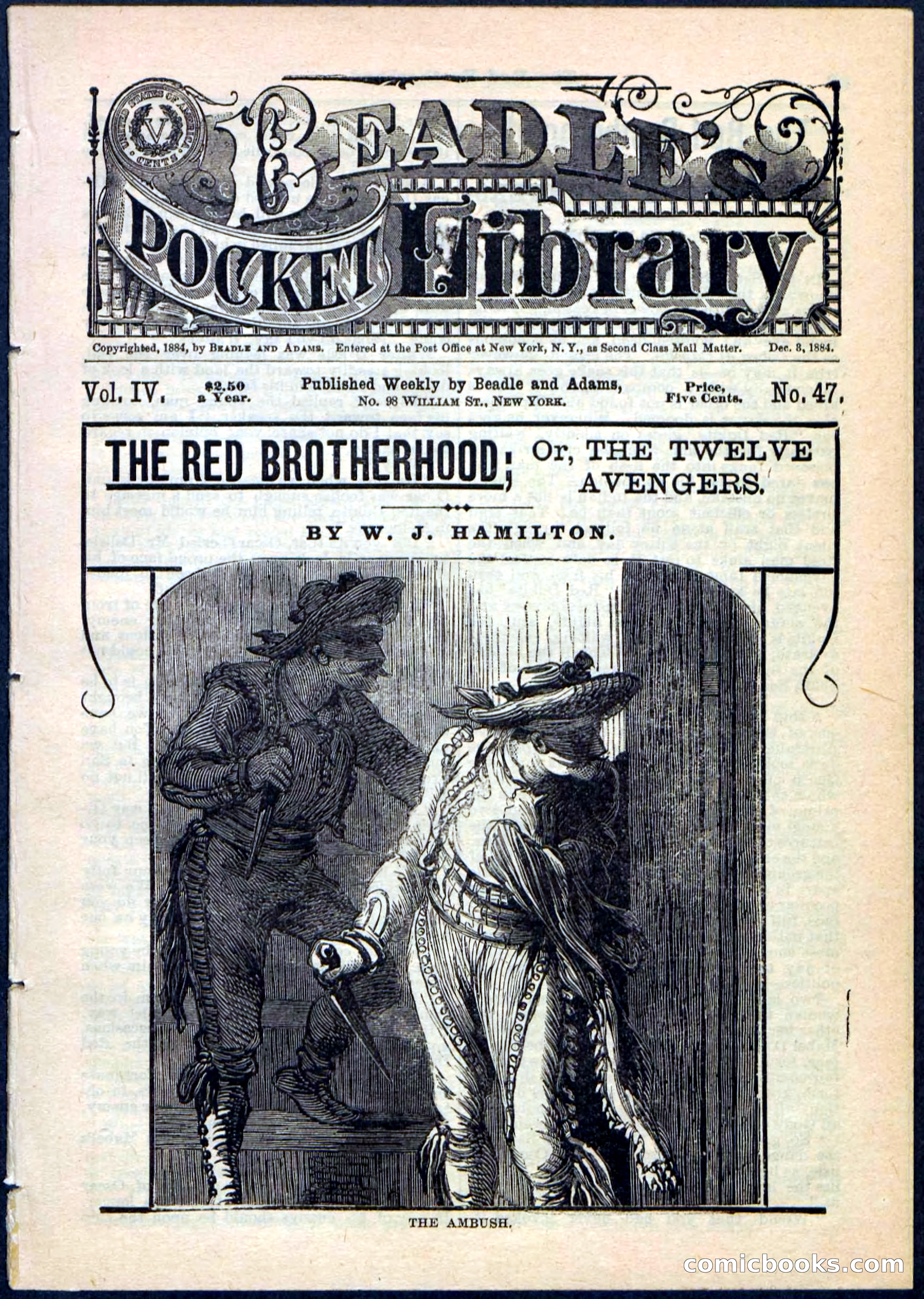 Beadle's Pocket Library No. 47 — page 1 of 32