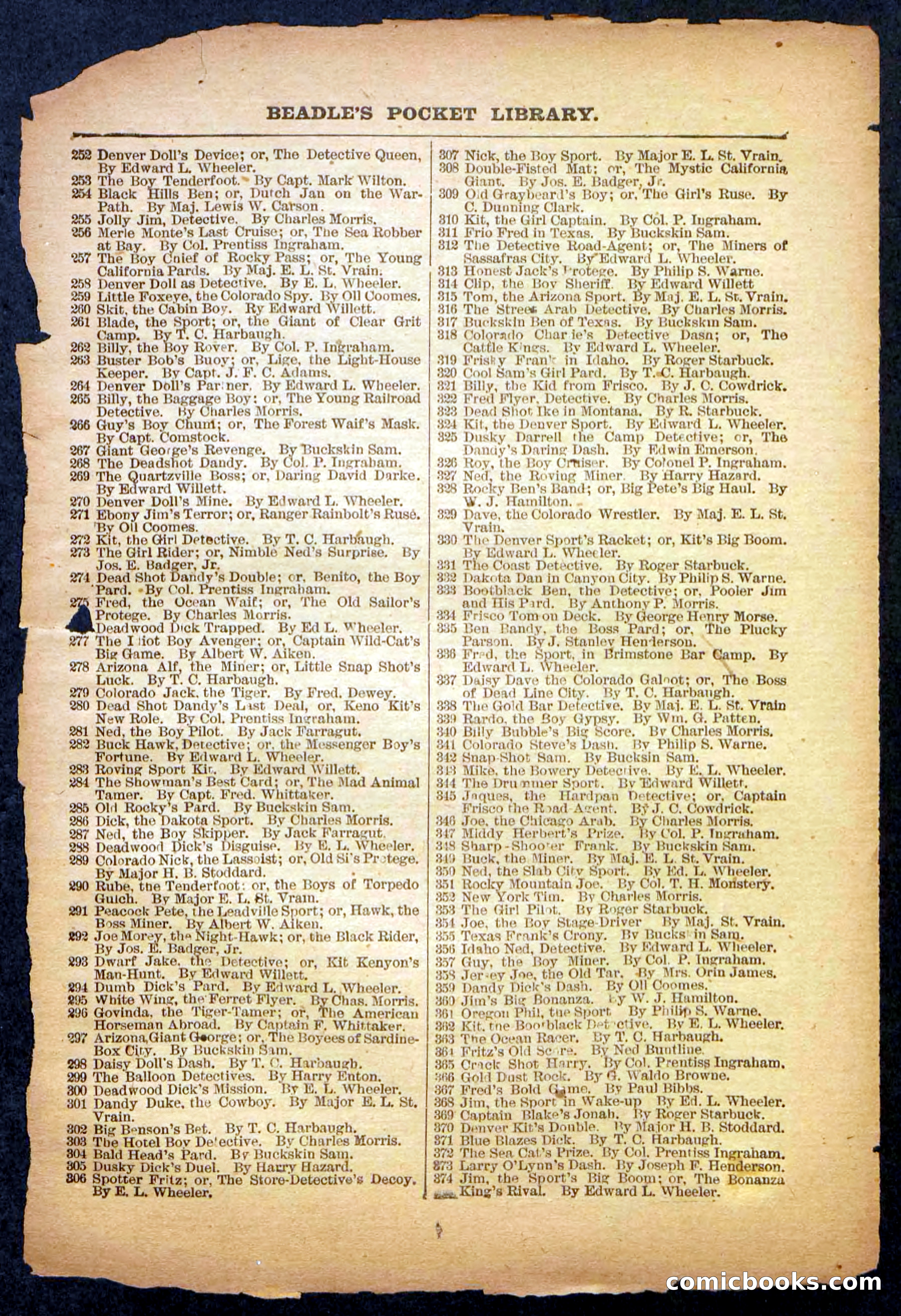 Beadle's Pocket Library No. 480 — page 31 of 32