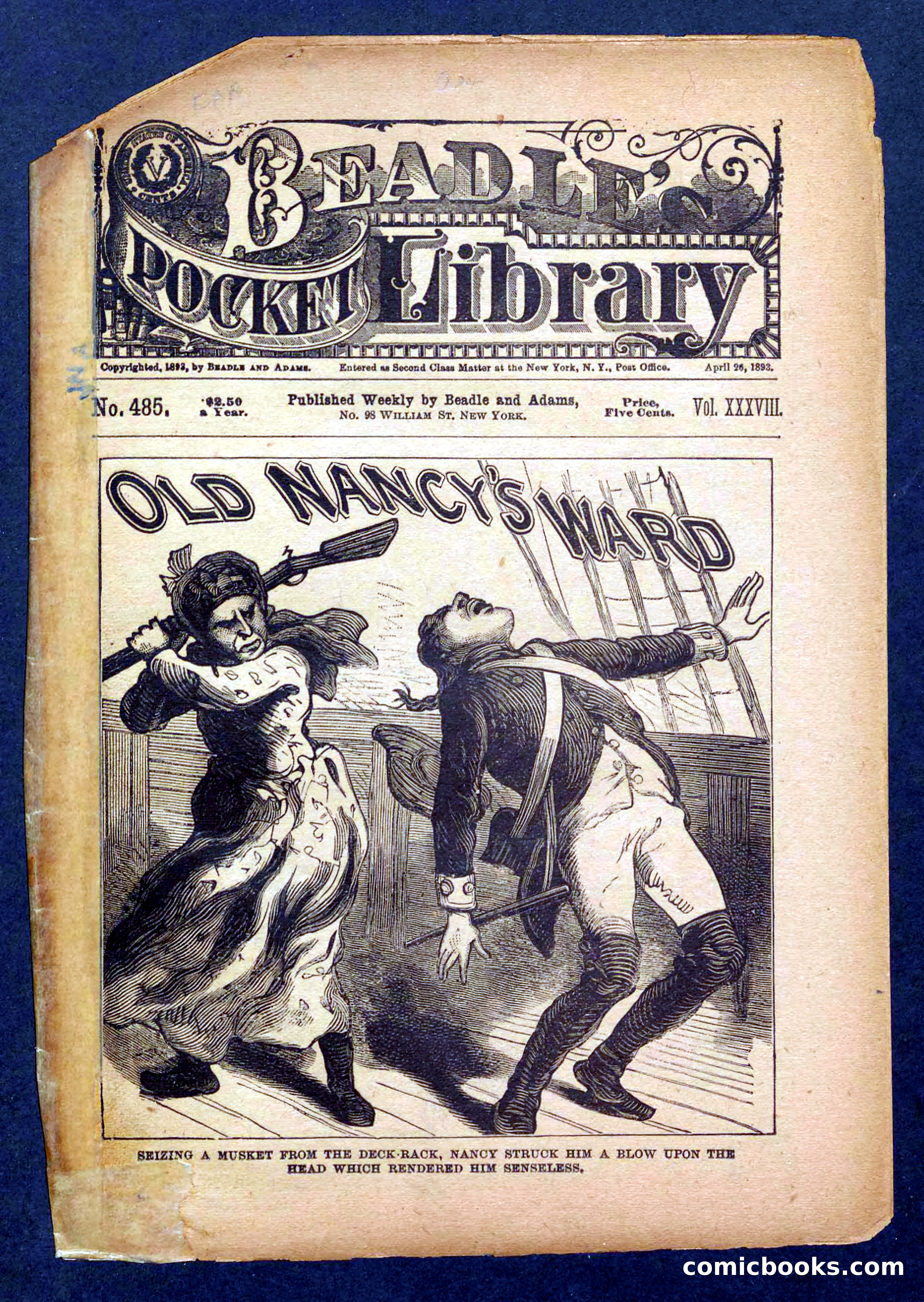 Beadle's Pocket Library No. 485 — page 1 of 32