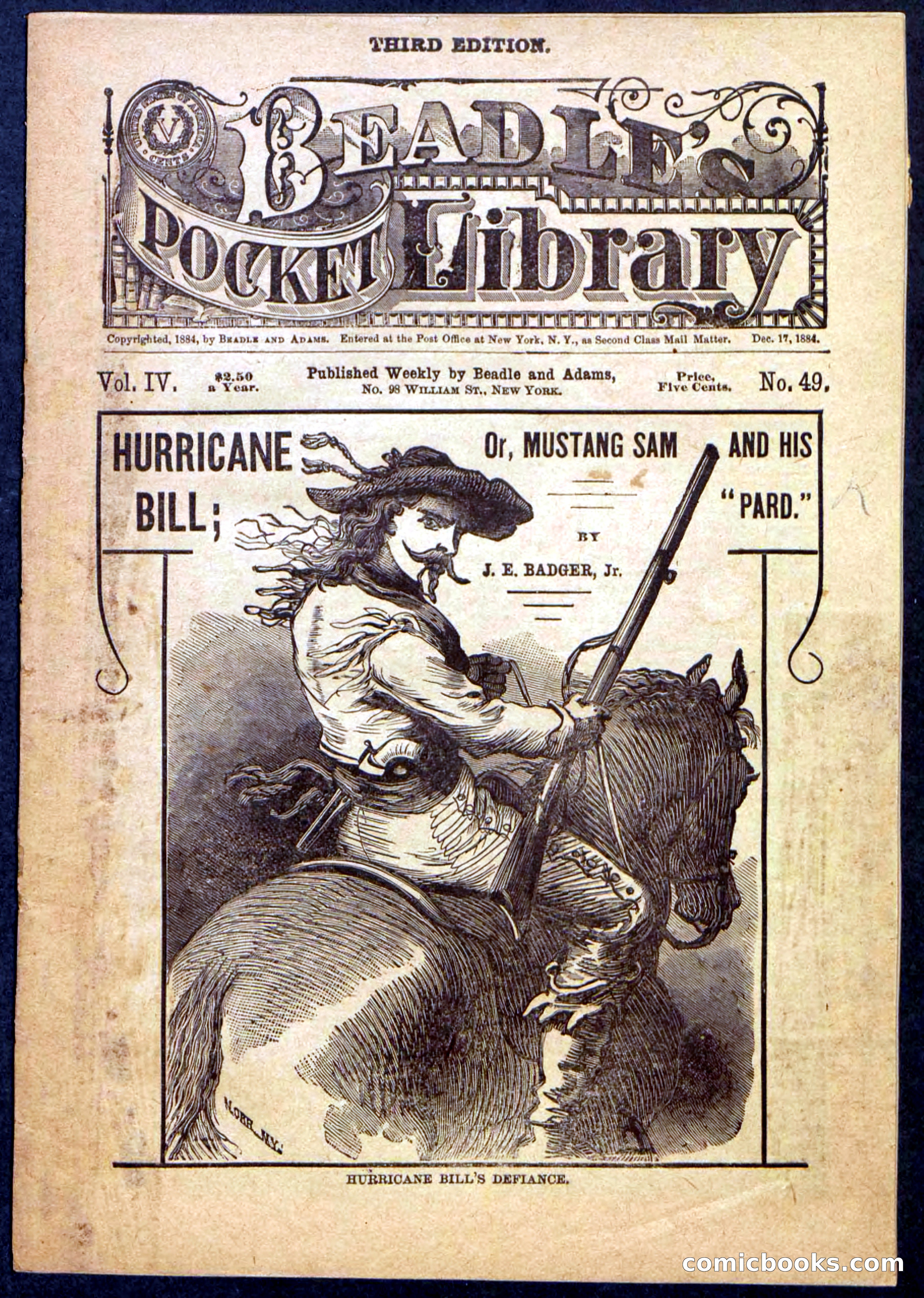 Beadle's Pocket Library, Vol. IV, No. 49 — page 1 of 32