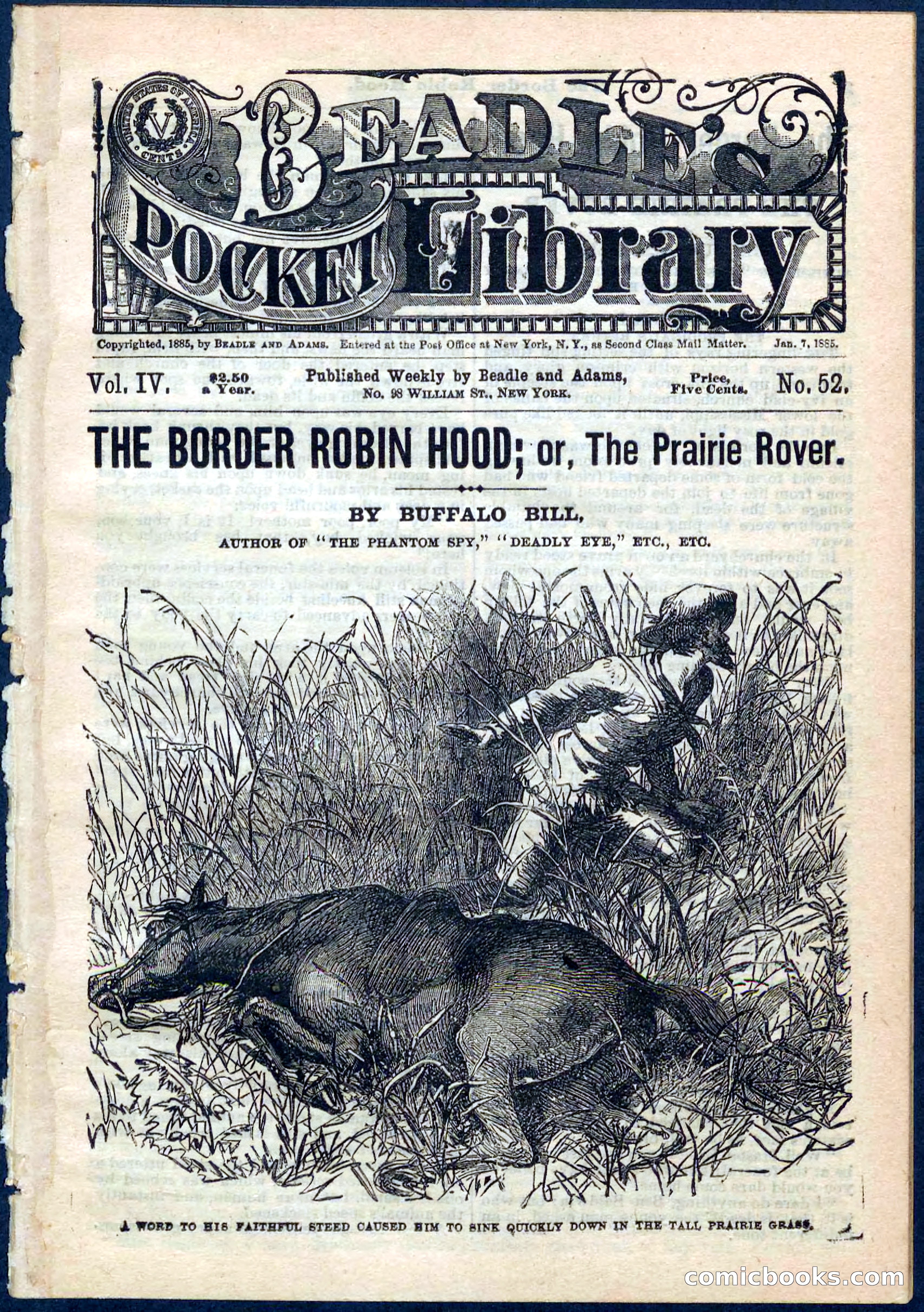 The Border Robin Hood; or, The Prairie Rover — page 1 of 32