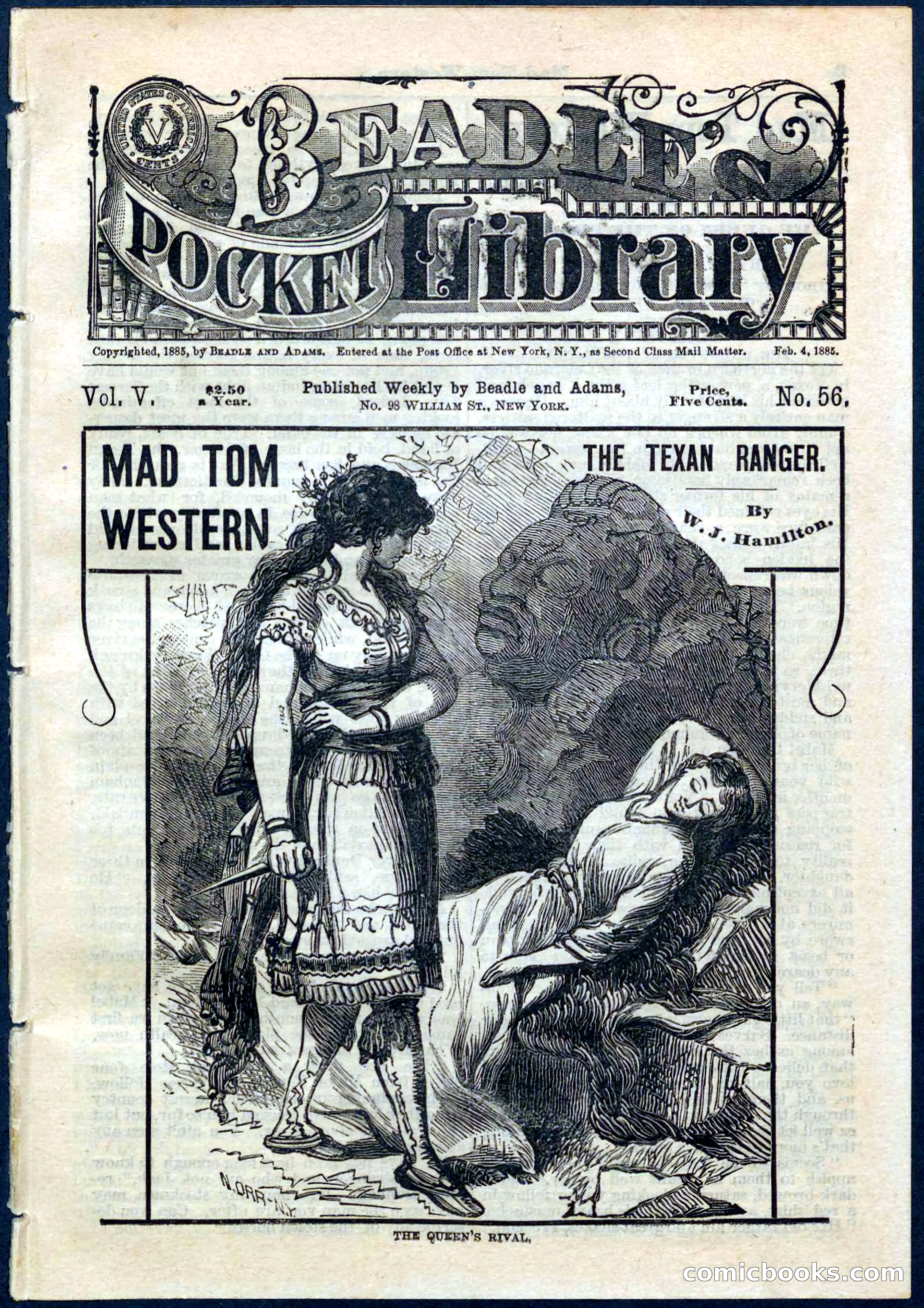 Beadle's Pocket Library No. 56 — page 1 of 32