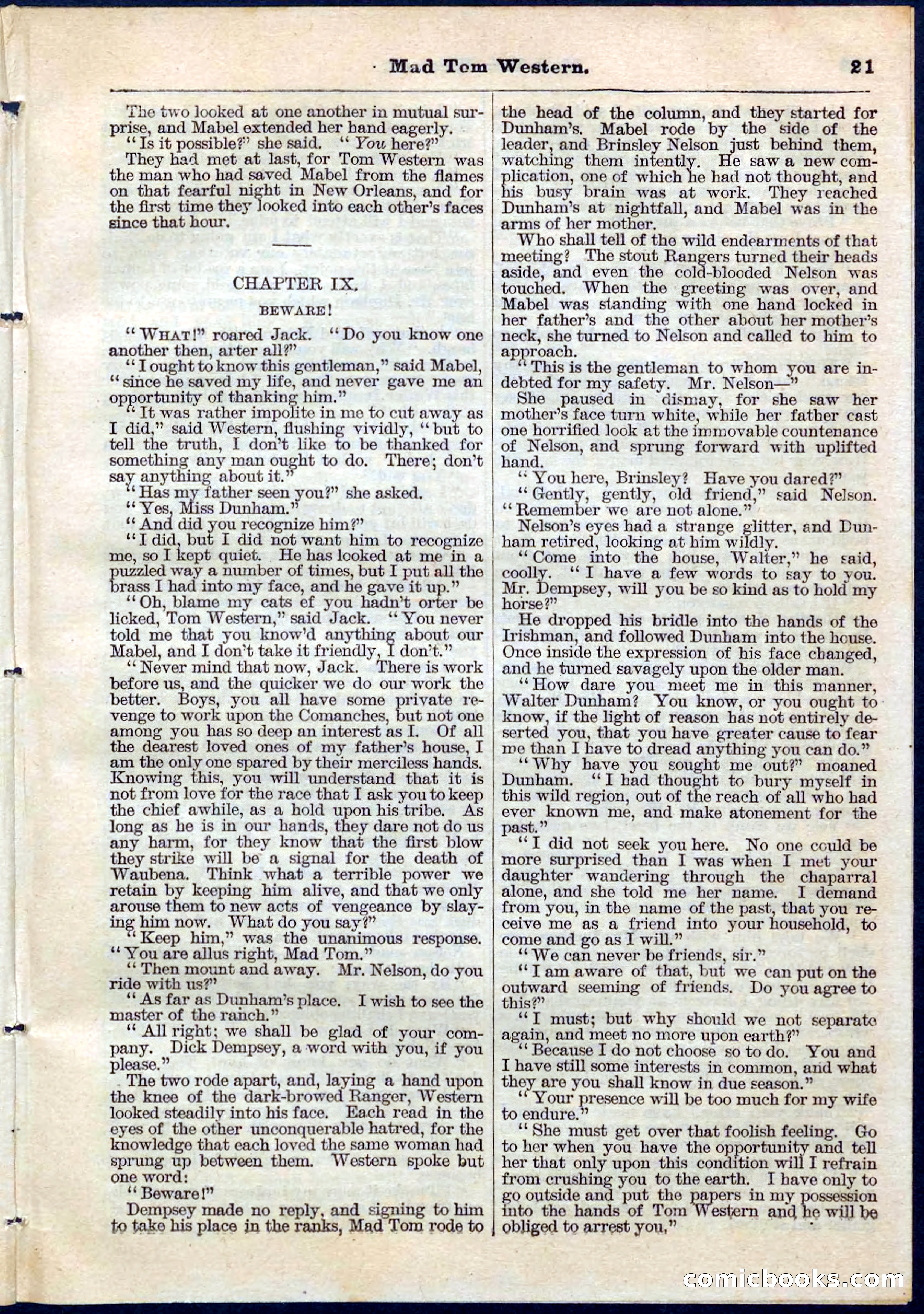 Beadle's Pocket Library No. 56 — page 21 of 32
