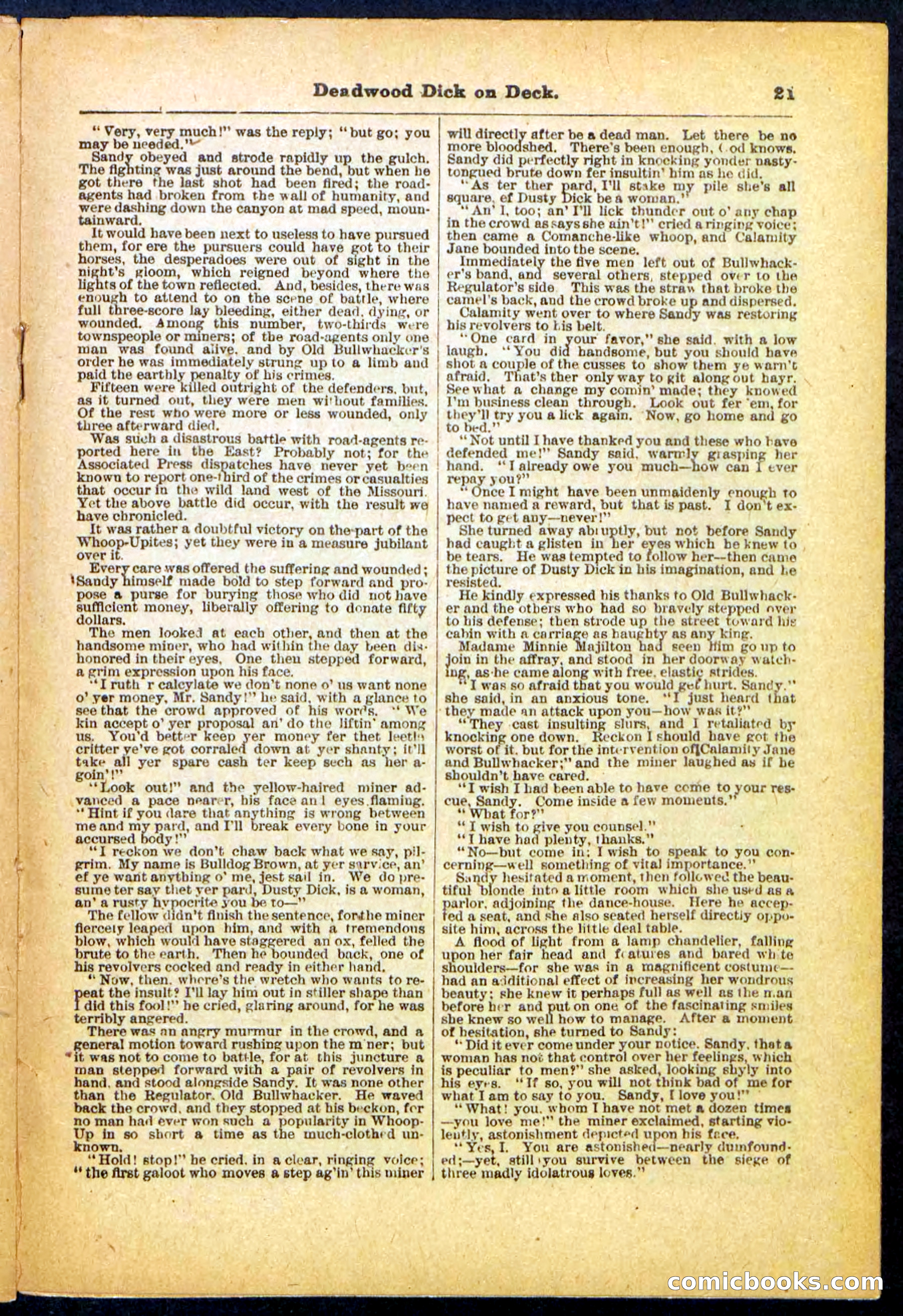 Beadle's Pocket Library, No. 57 — page 21 of 32