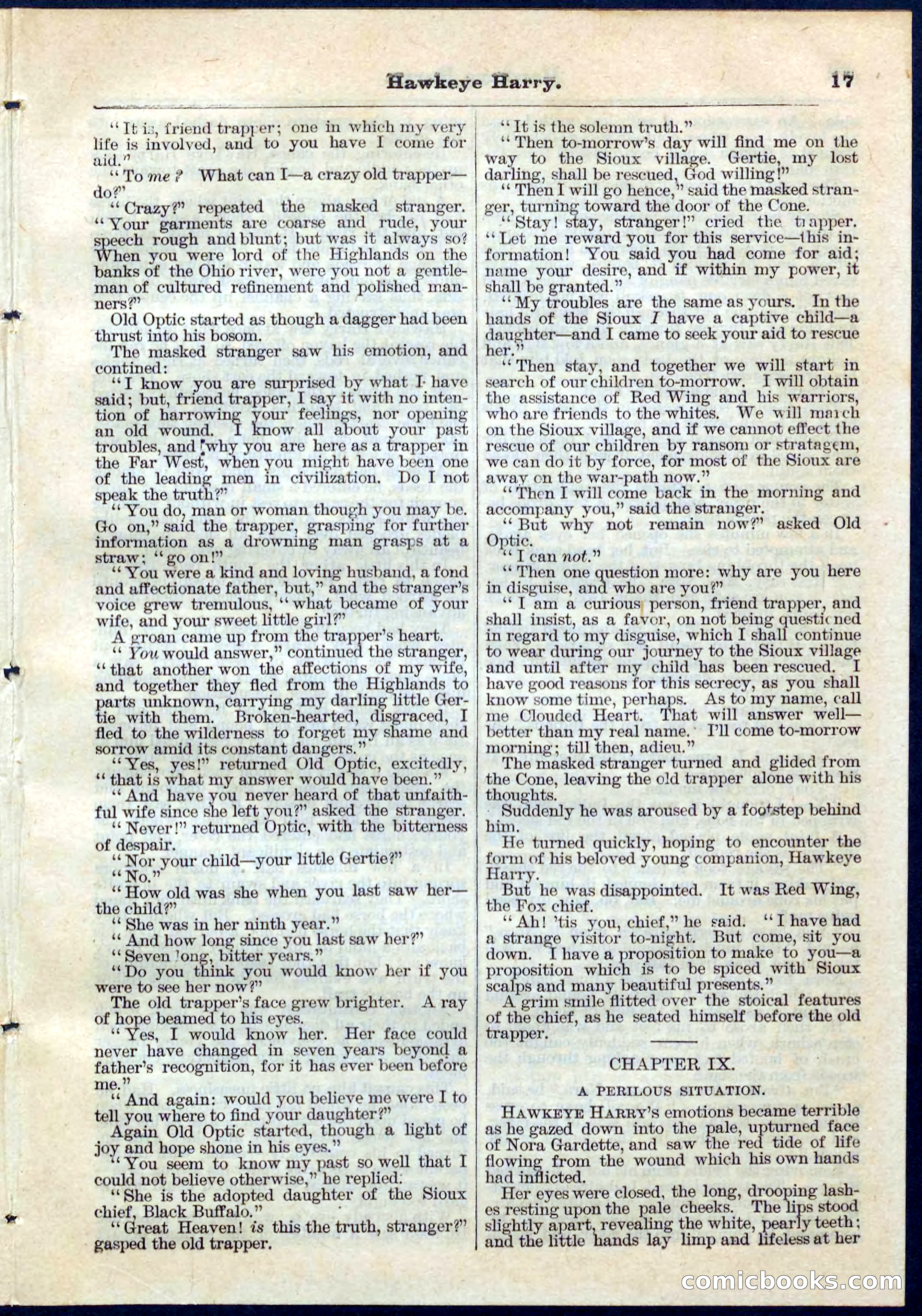Beadle's Pocket Library No. 53 — page 17 of 32