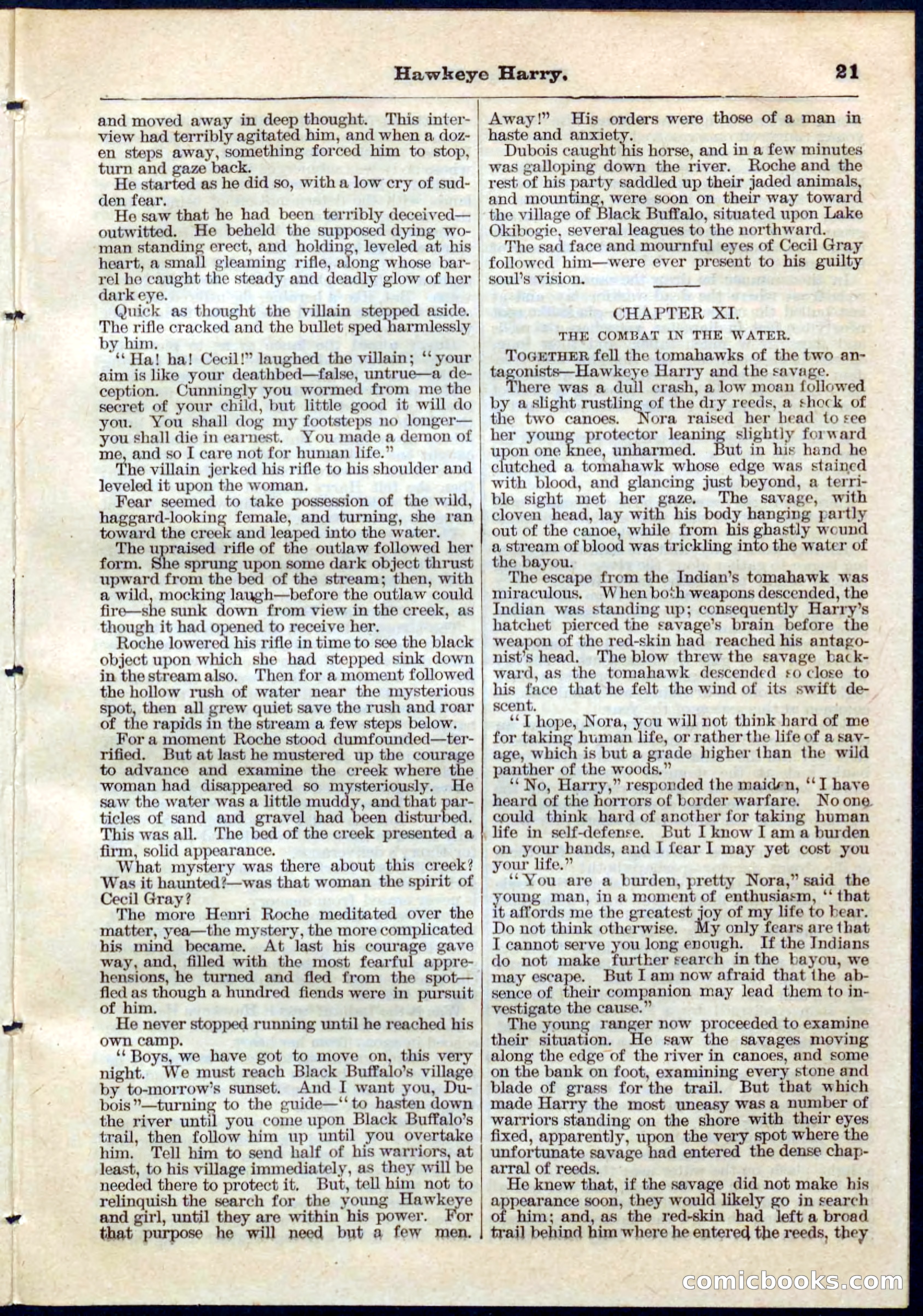 Beadle's Pocket Library No. 53 — page 21 of 32
