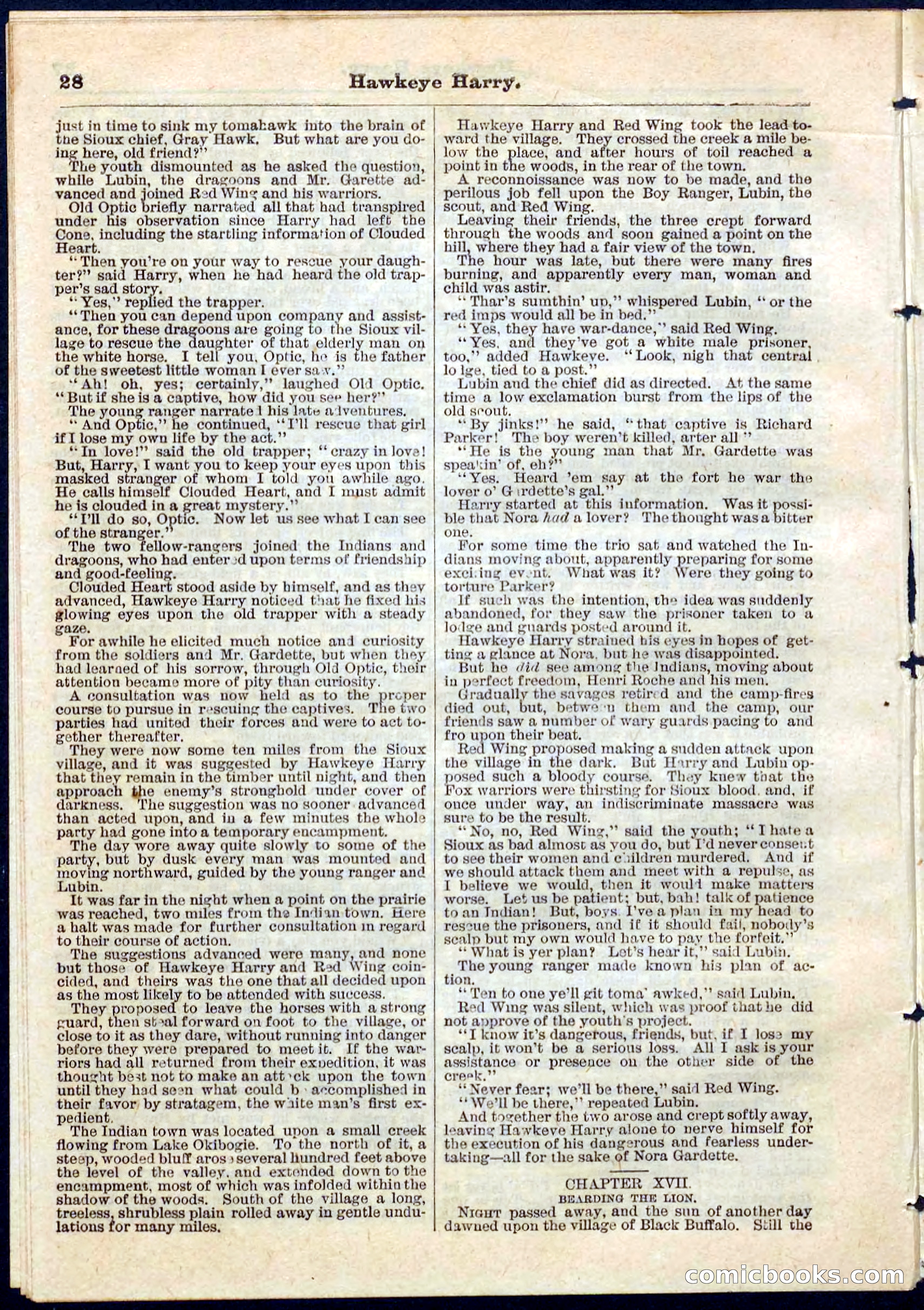 Beadle's Pocket Library No. 53 — page 28 of 32