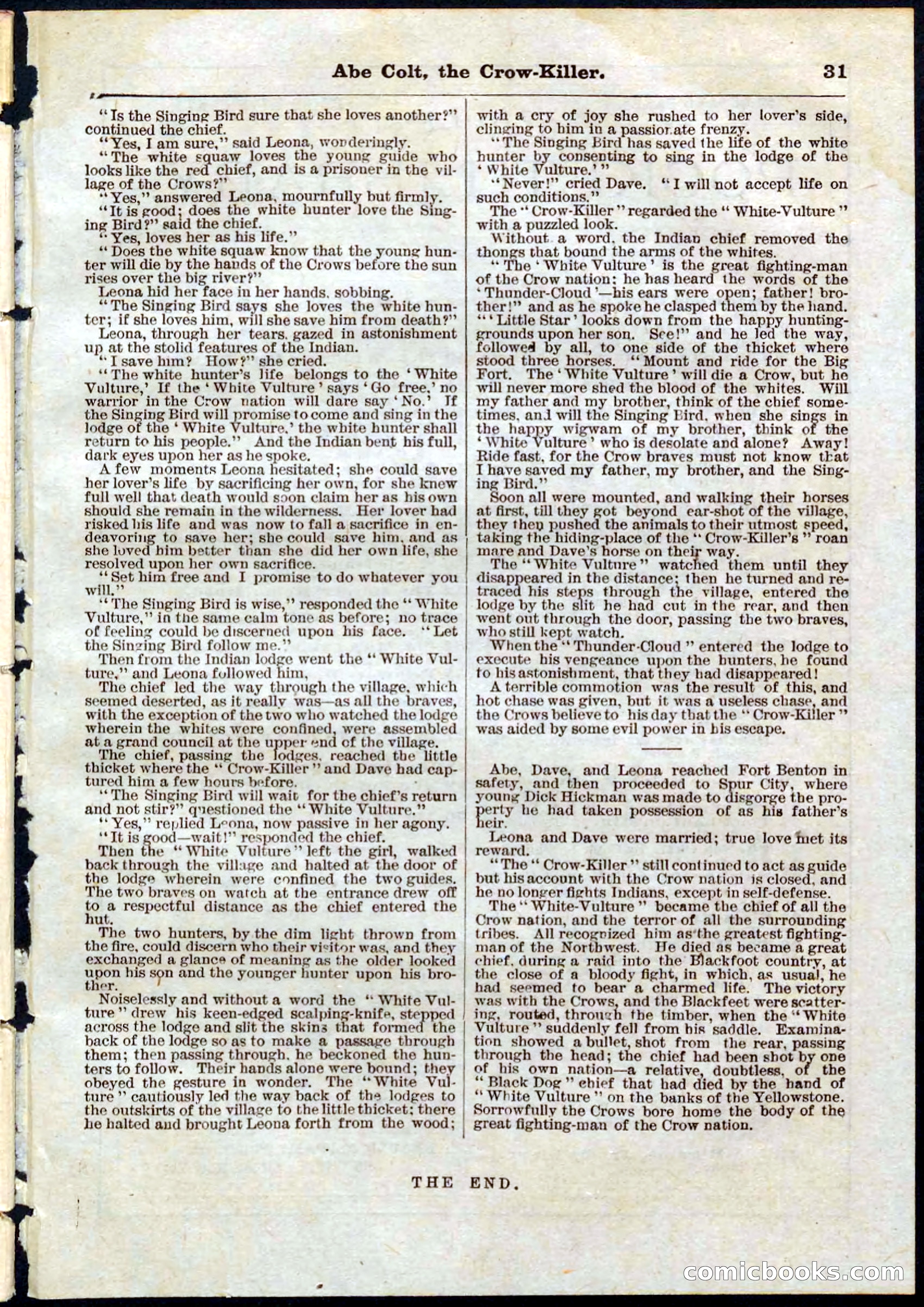 Beadle's Pocket Library No. 60 — page 31 of 32