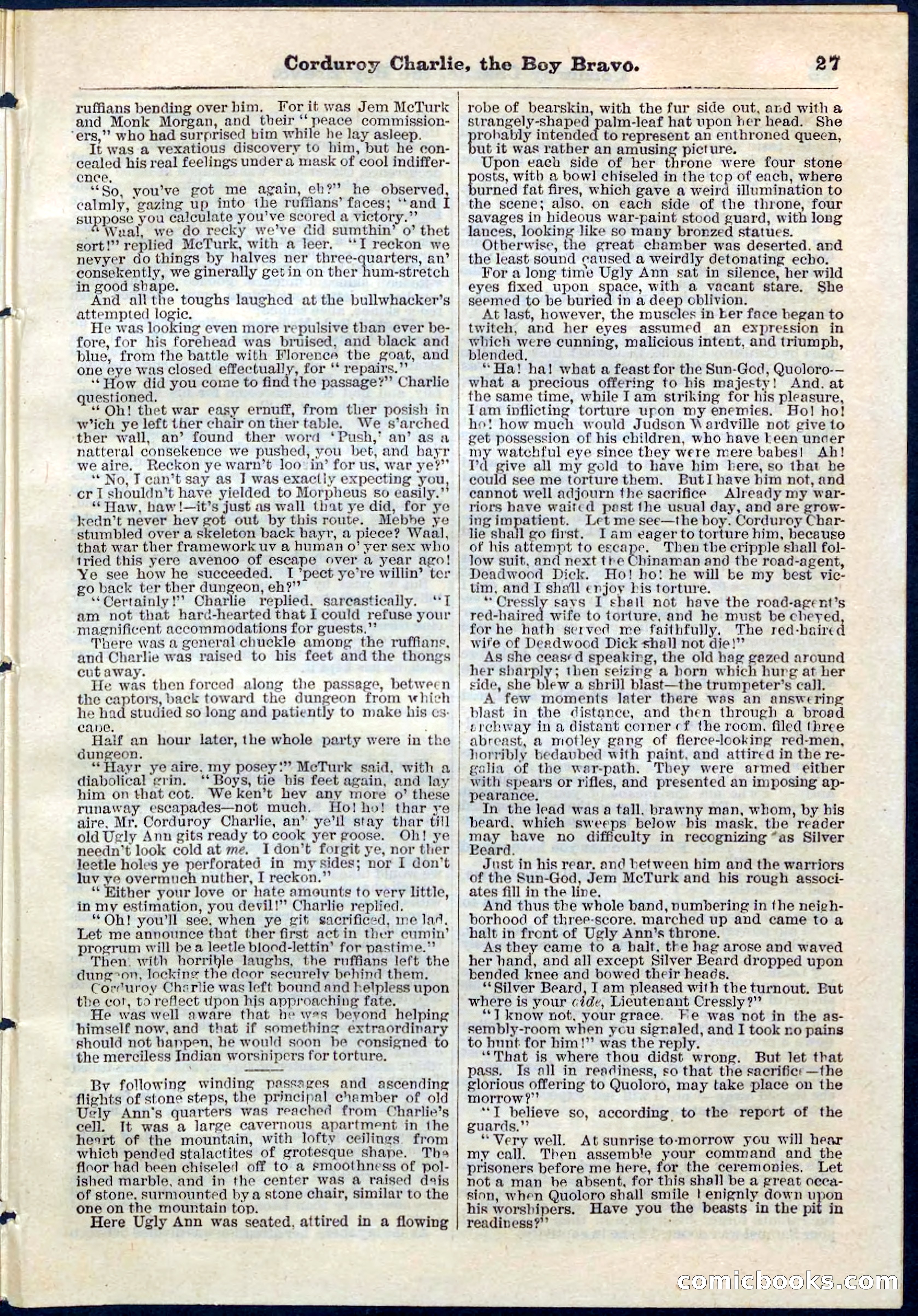 Beadle's Pocket Library No. 61 — page 27 of 32