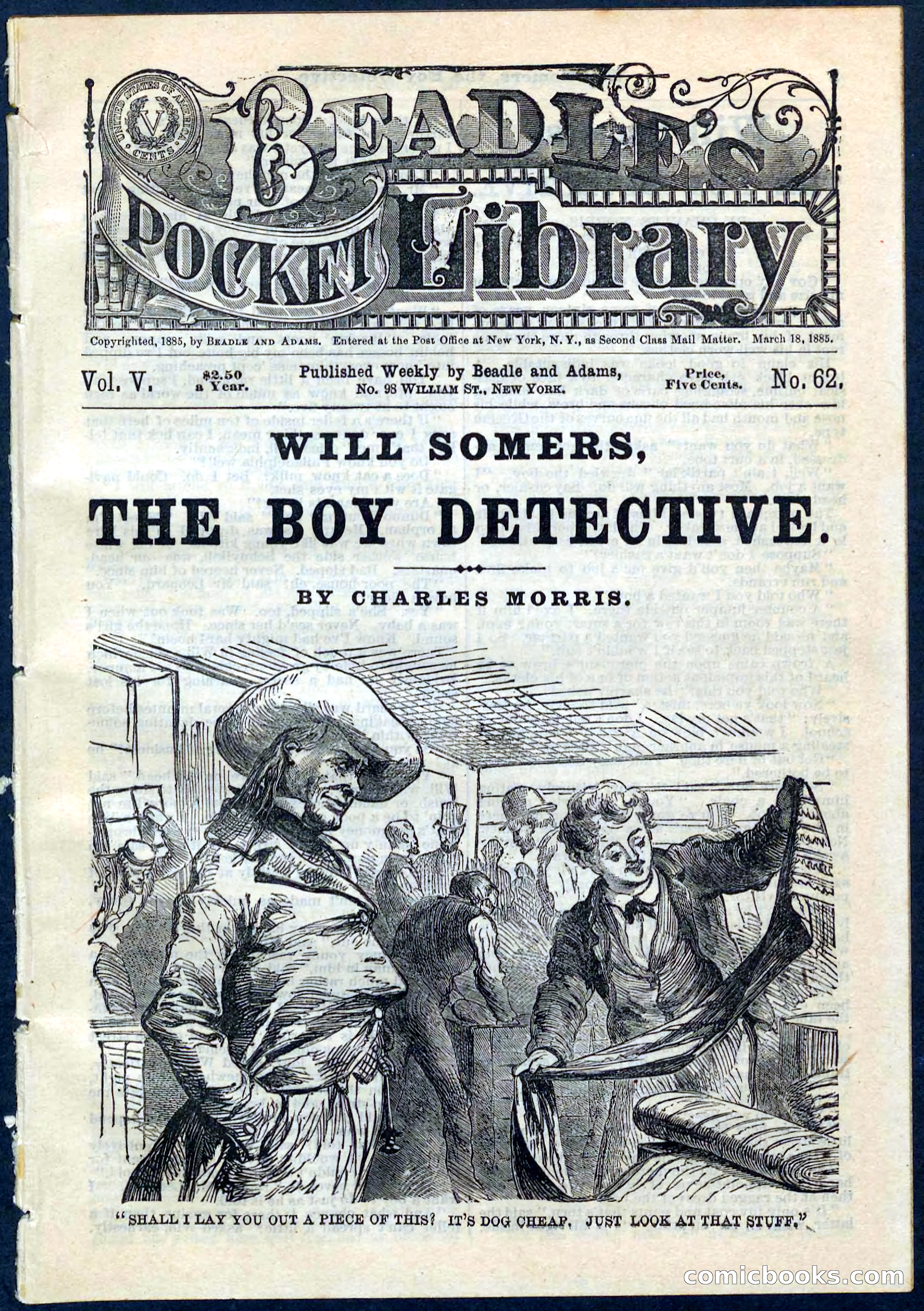Beadle's Pocket Library No. 62 — page 1 of 32