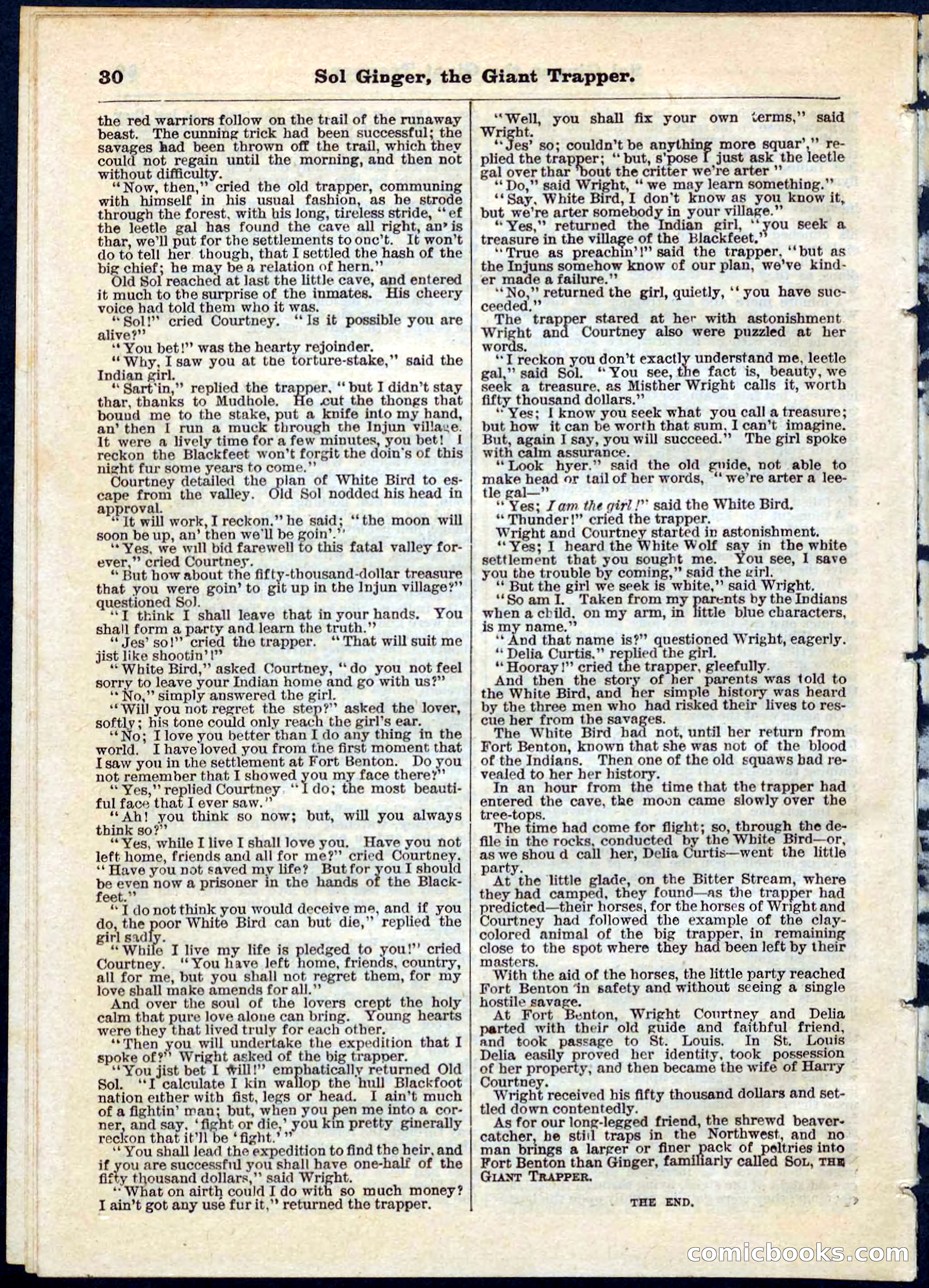 Beadle's Pocket Library, No. 63 — page 30 of 32