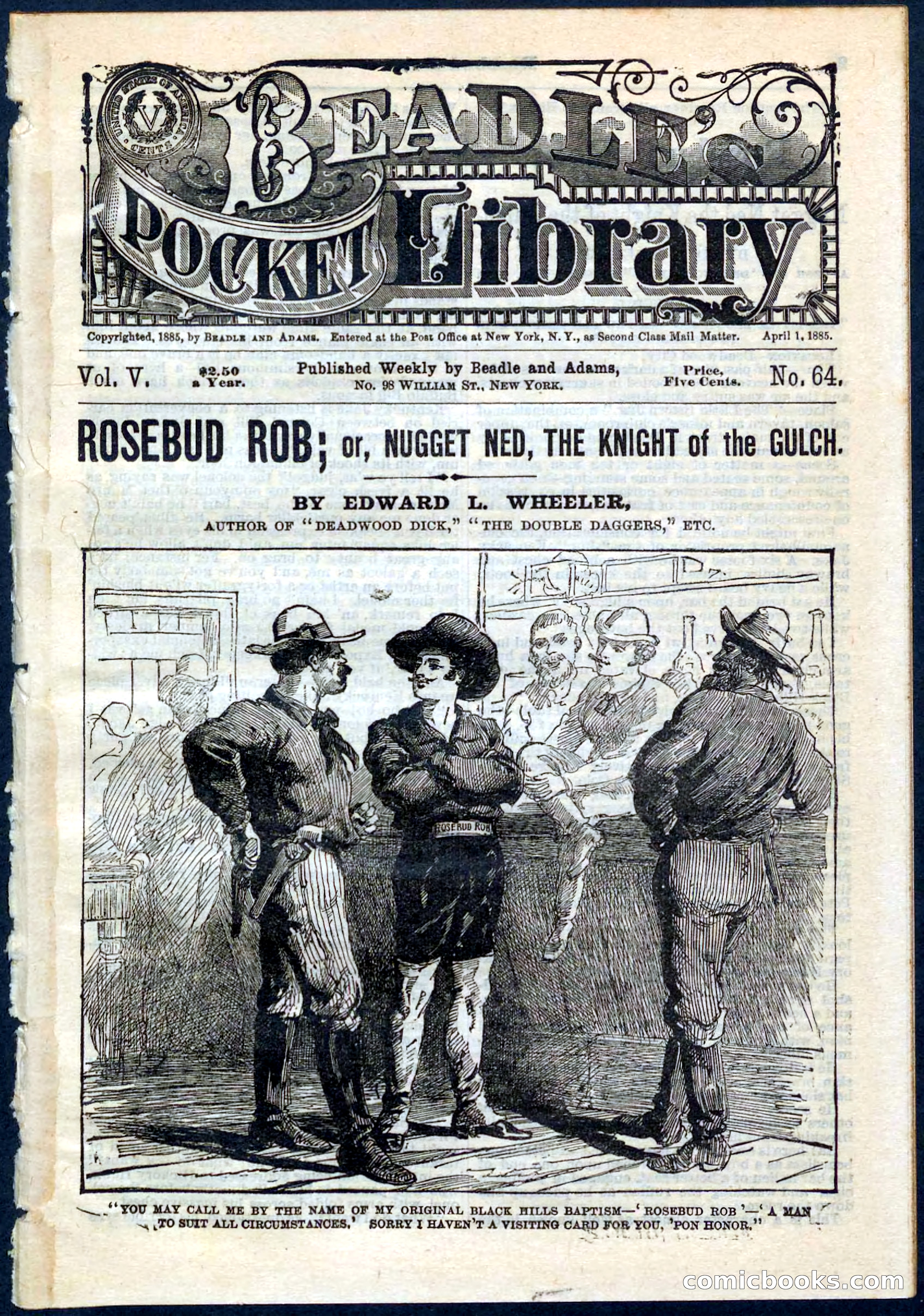 Beadle's Pocket Library, No. 64 — page 1 of 32