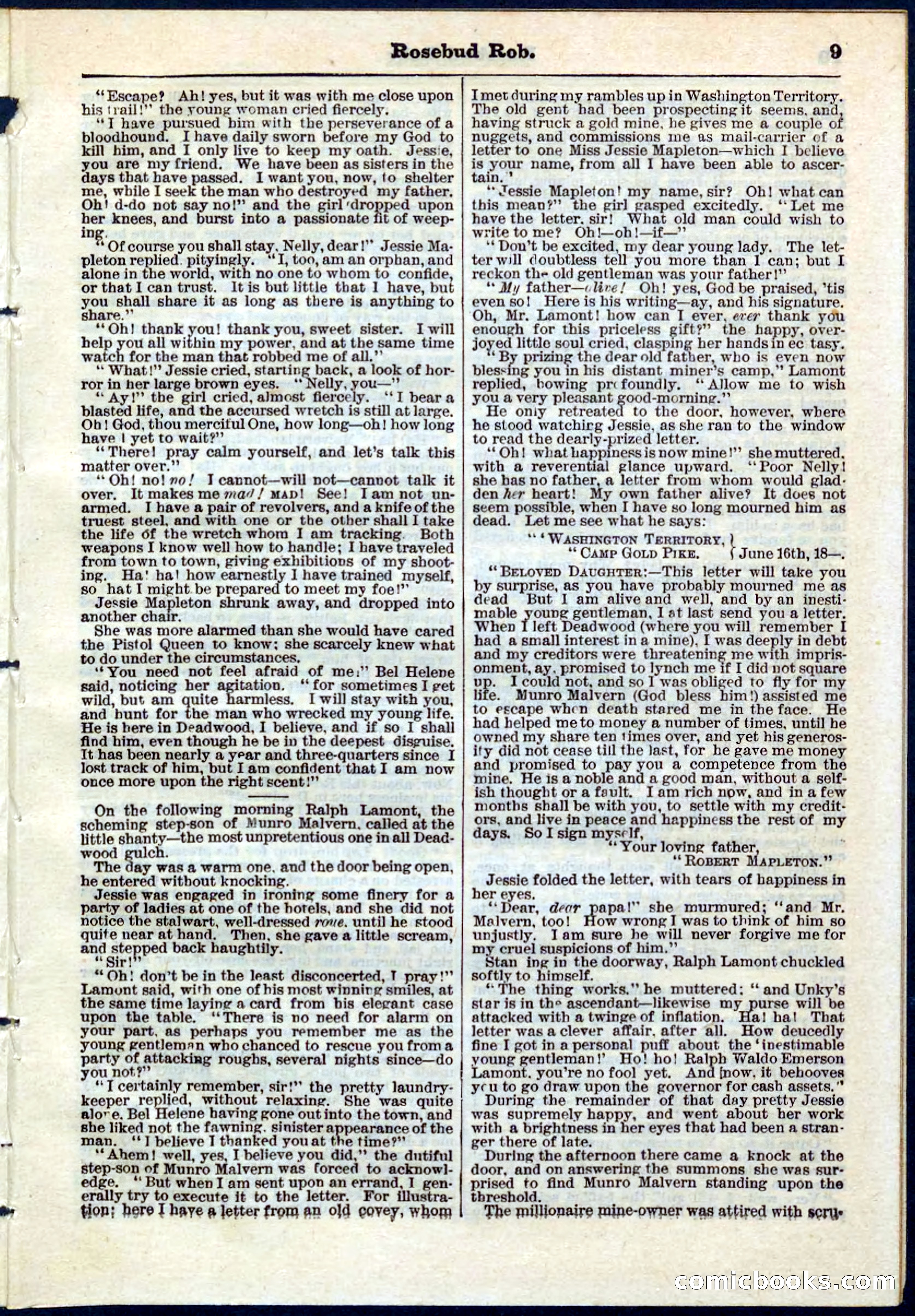 Beadle's Pocket Library, No. 64 — page 9 of 32