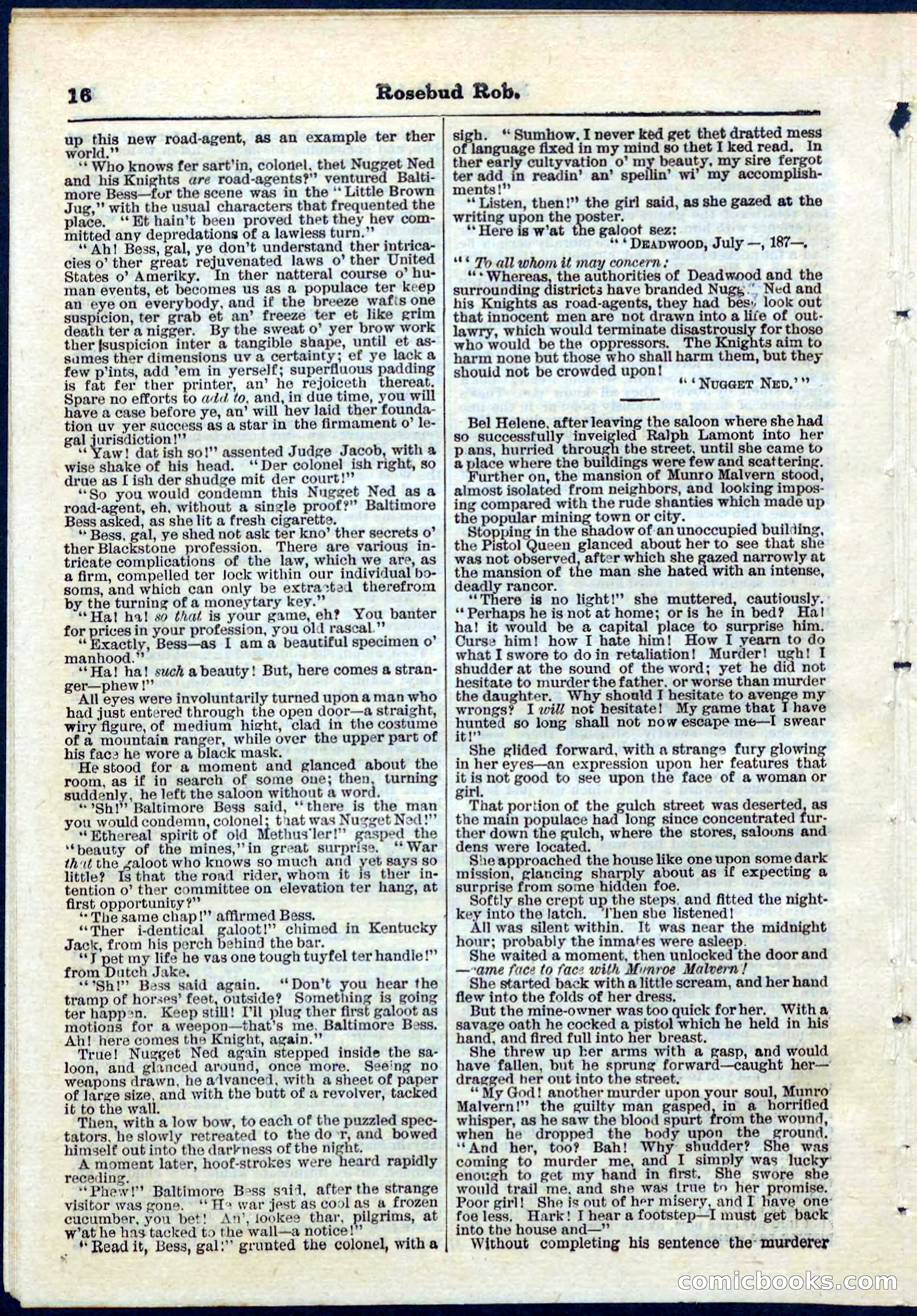 Beadle's Pocket Library, No. 64 — page 16 of 32