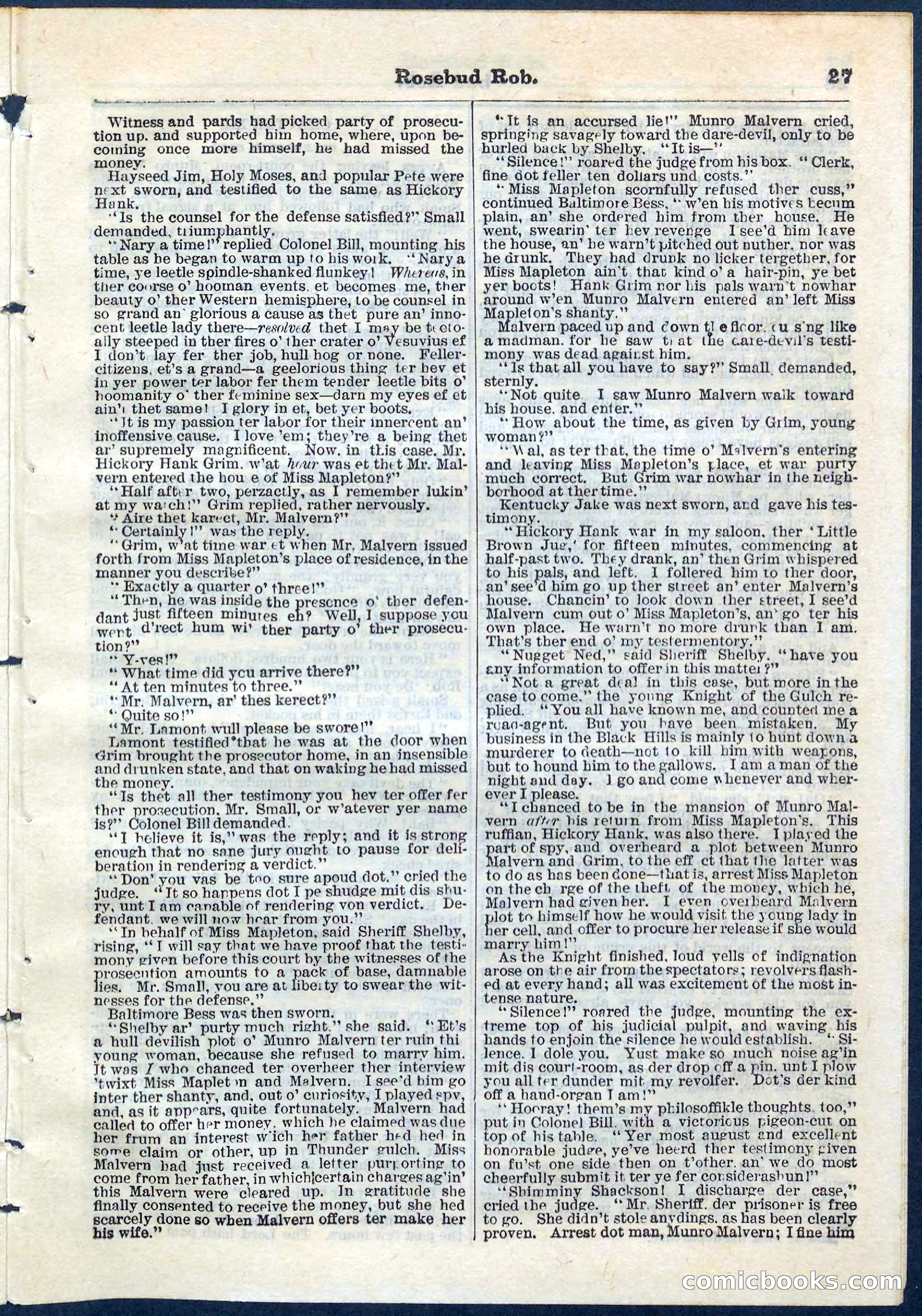 Beadle's Pocket Library, No. 64 — page 27 of 32