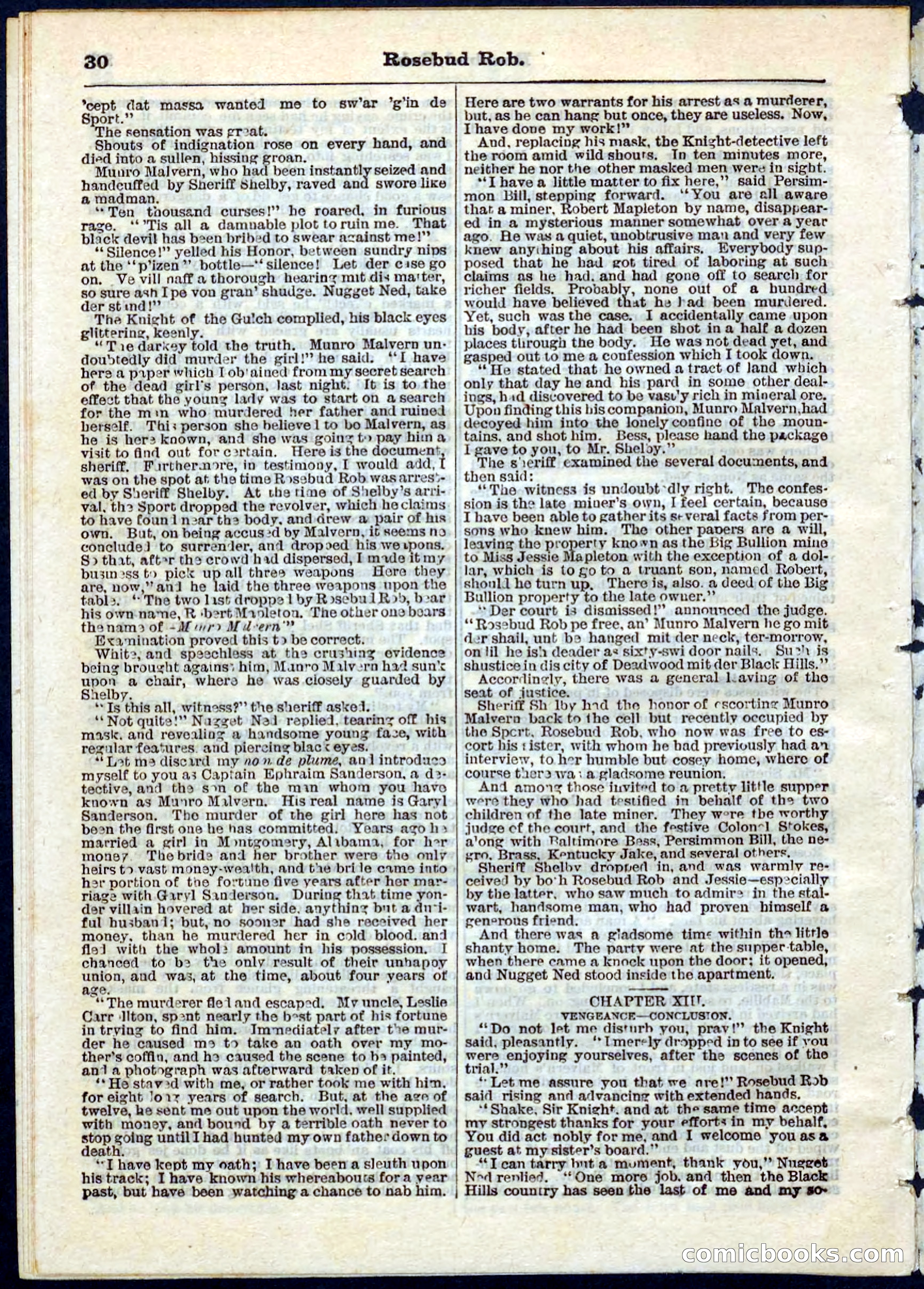 Beadle's Pocket Library, No. 64 — page 30 of 32