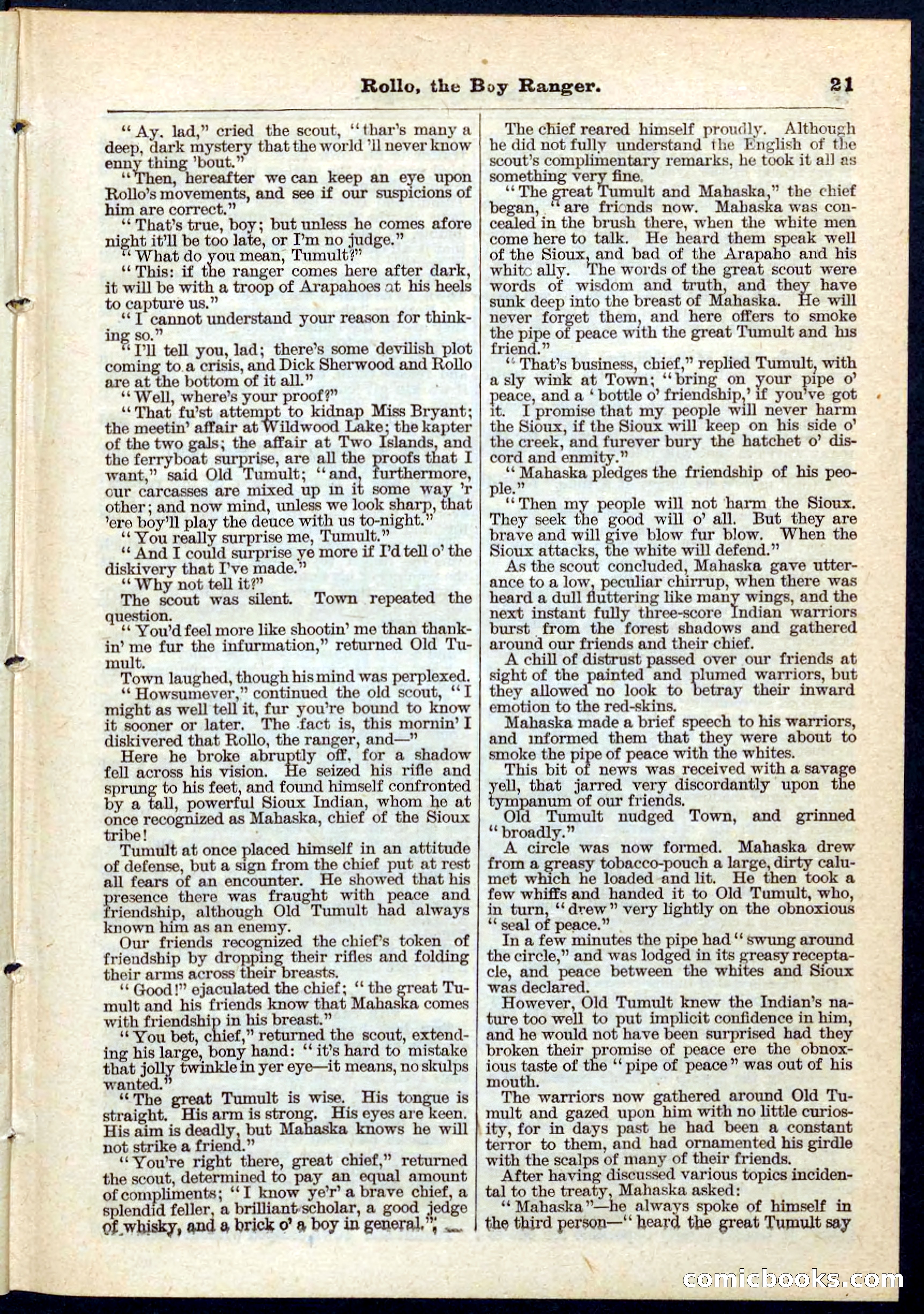 Beadle's Pocket Library No. 67 — page 21 of 32