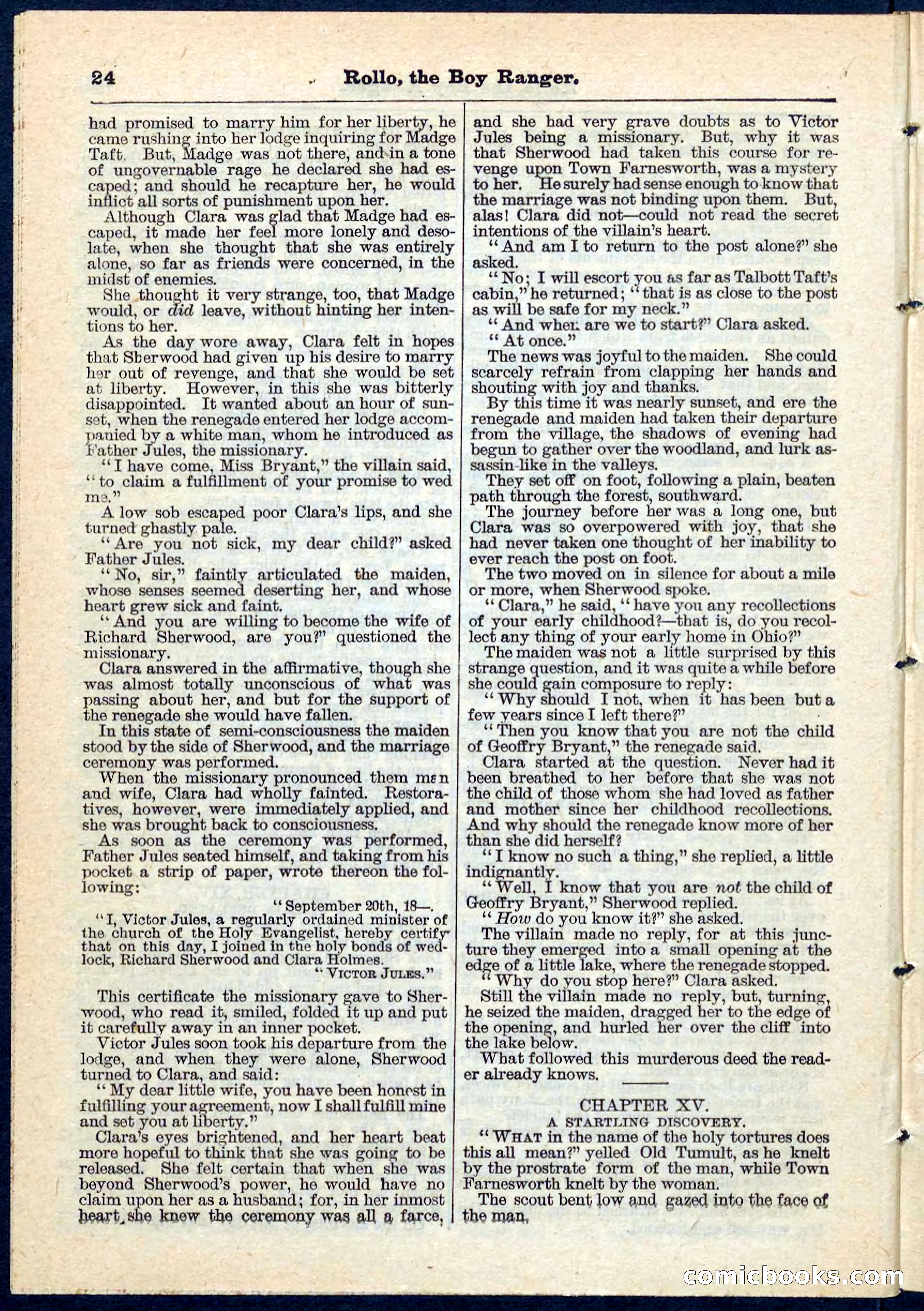 Beadle's Pocket Library No. 67 — page 24 of 32