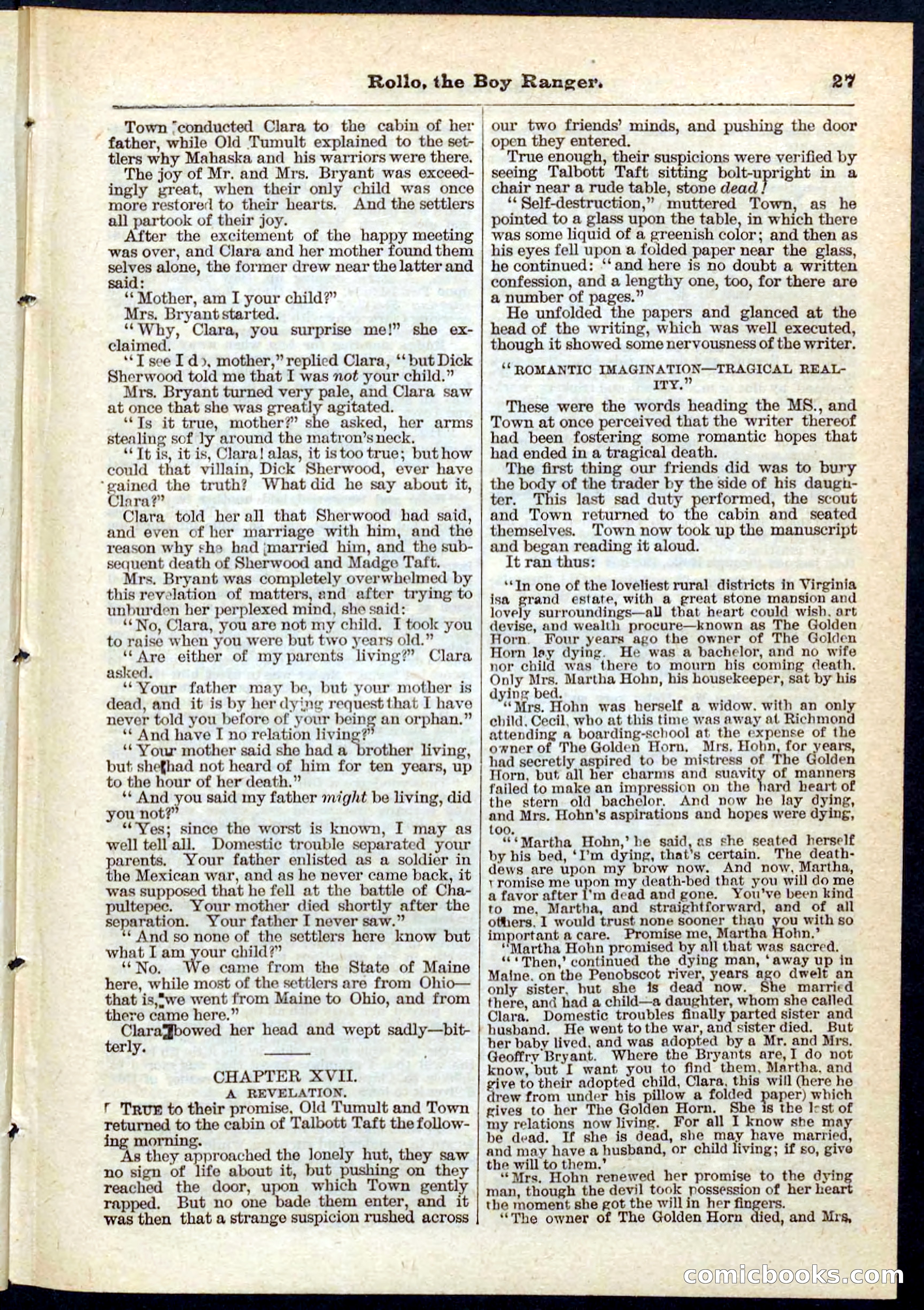 Beadle's Pocket Library No. 67 — page 27 of 32