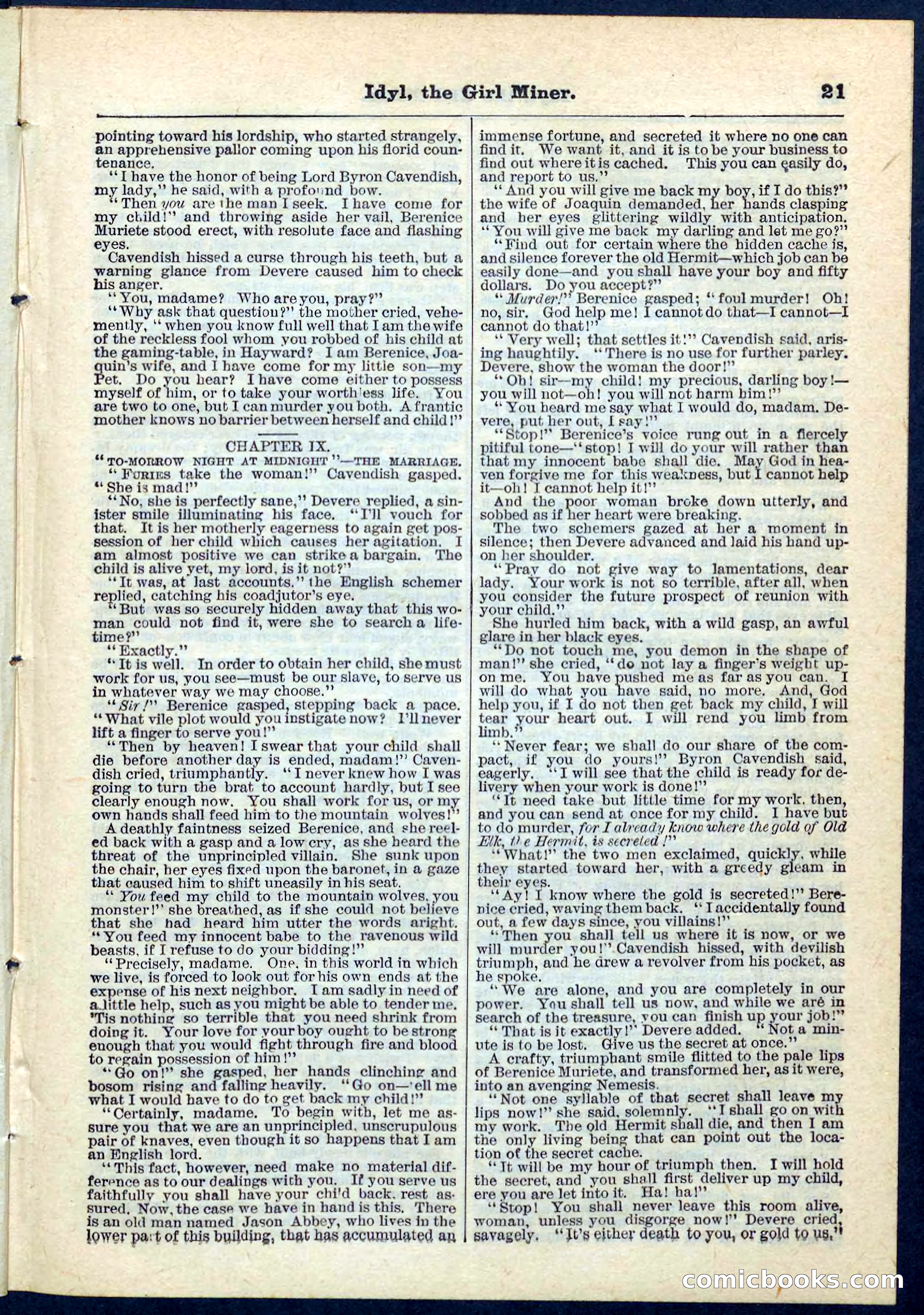 Beadle's Pocket Library No. 68 — page 21 of 32