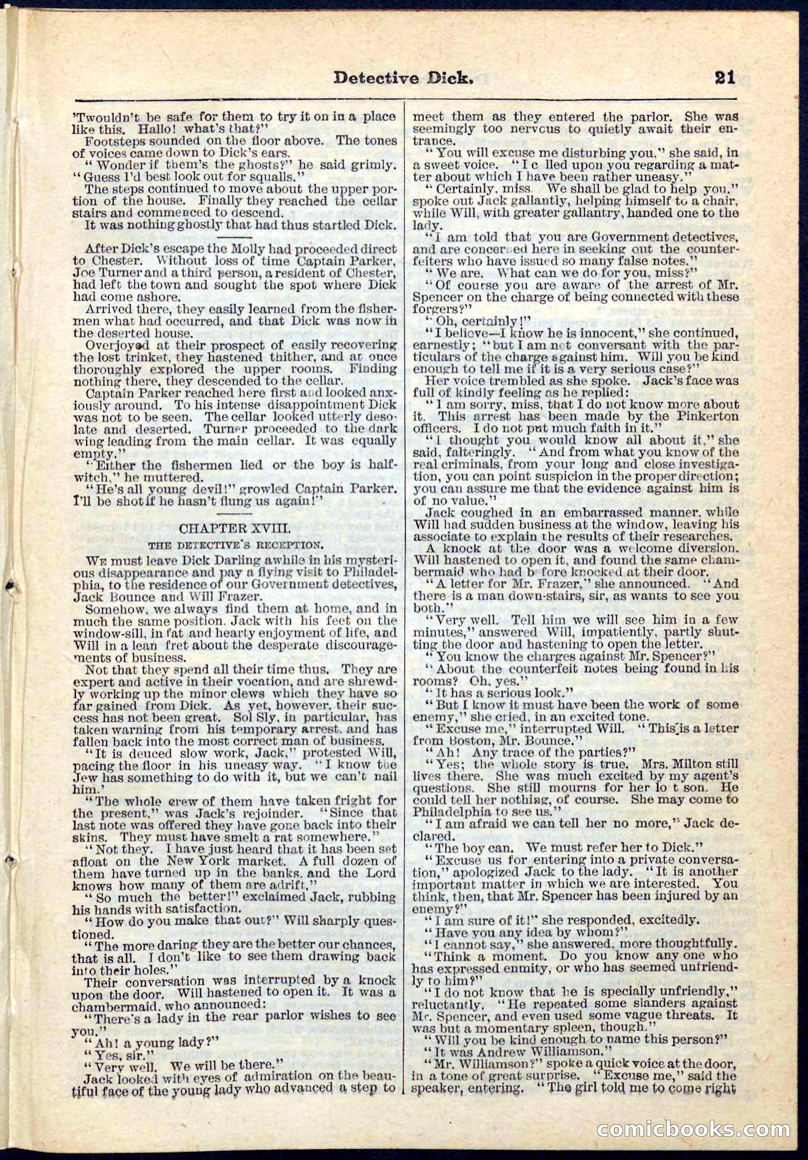 Beadle's Pocket Library No. 69 — page 21 of 32