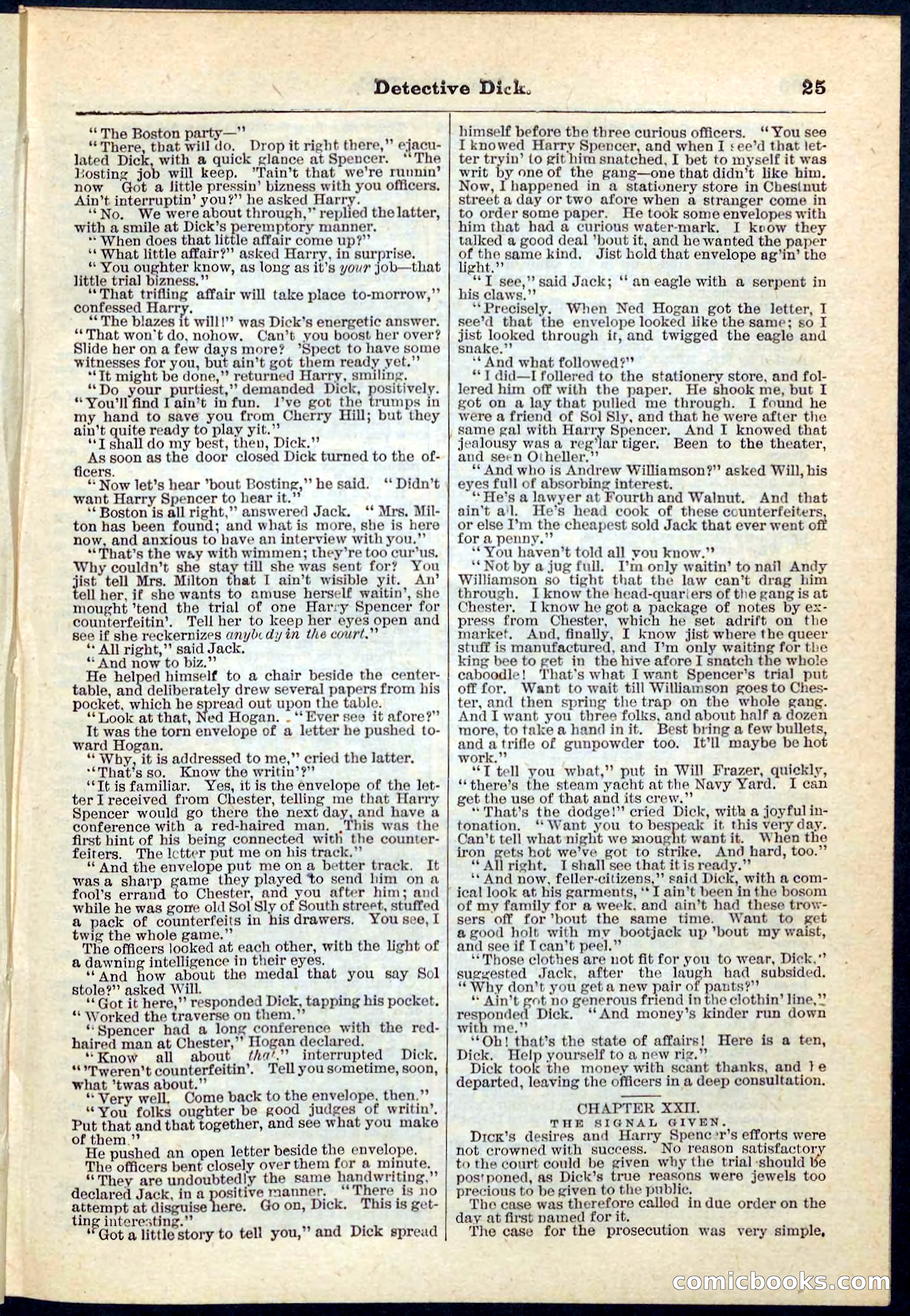 Beadle's Pocket Library No. 69 — page 25 of 32