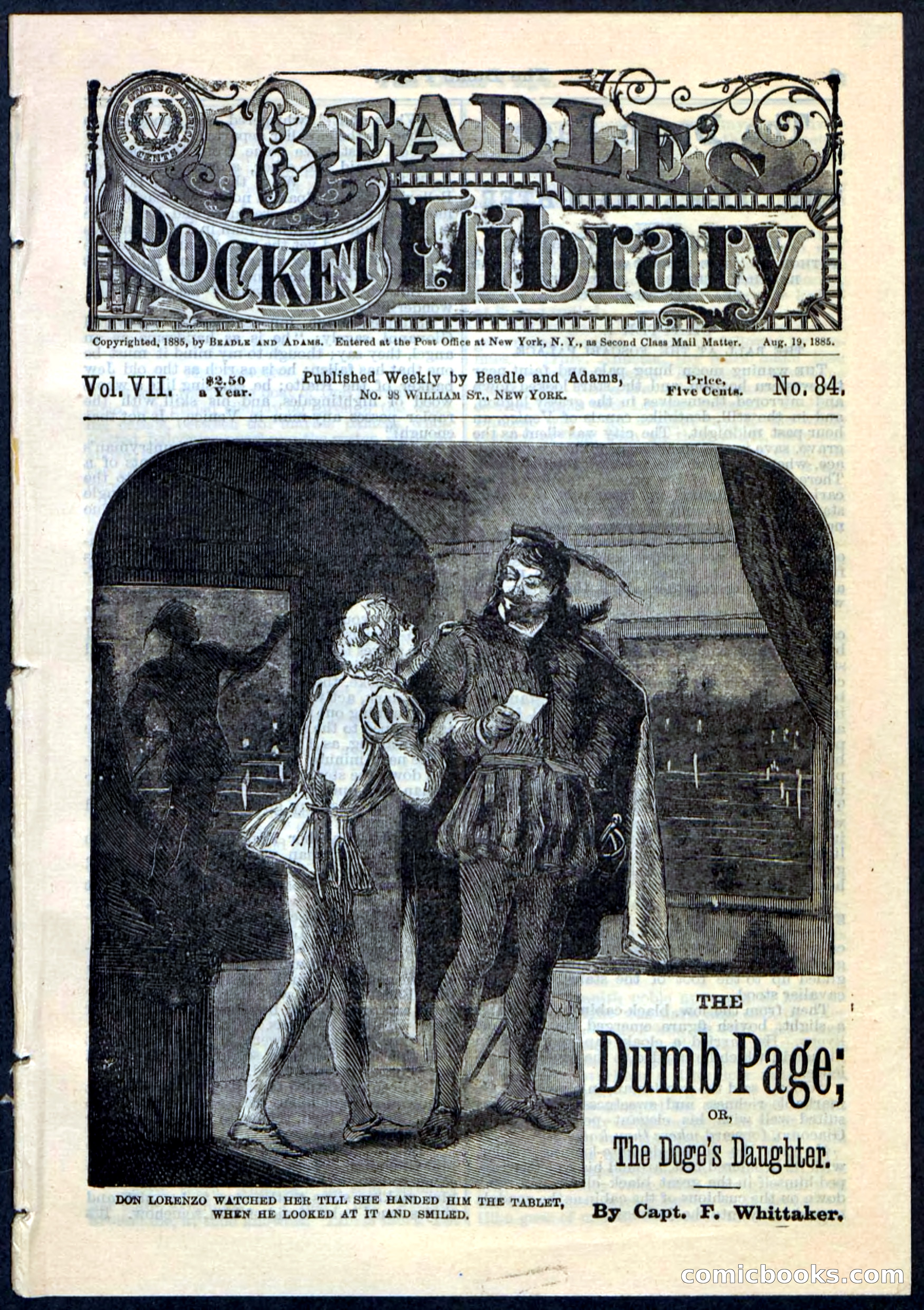 Beadle's Pocket Library No. 84 — page 1 of 32