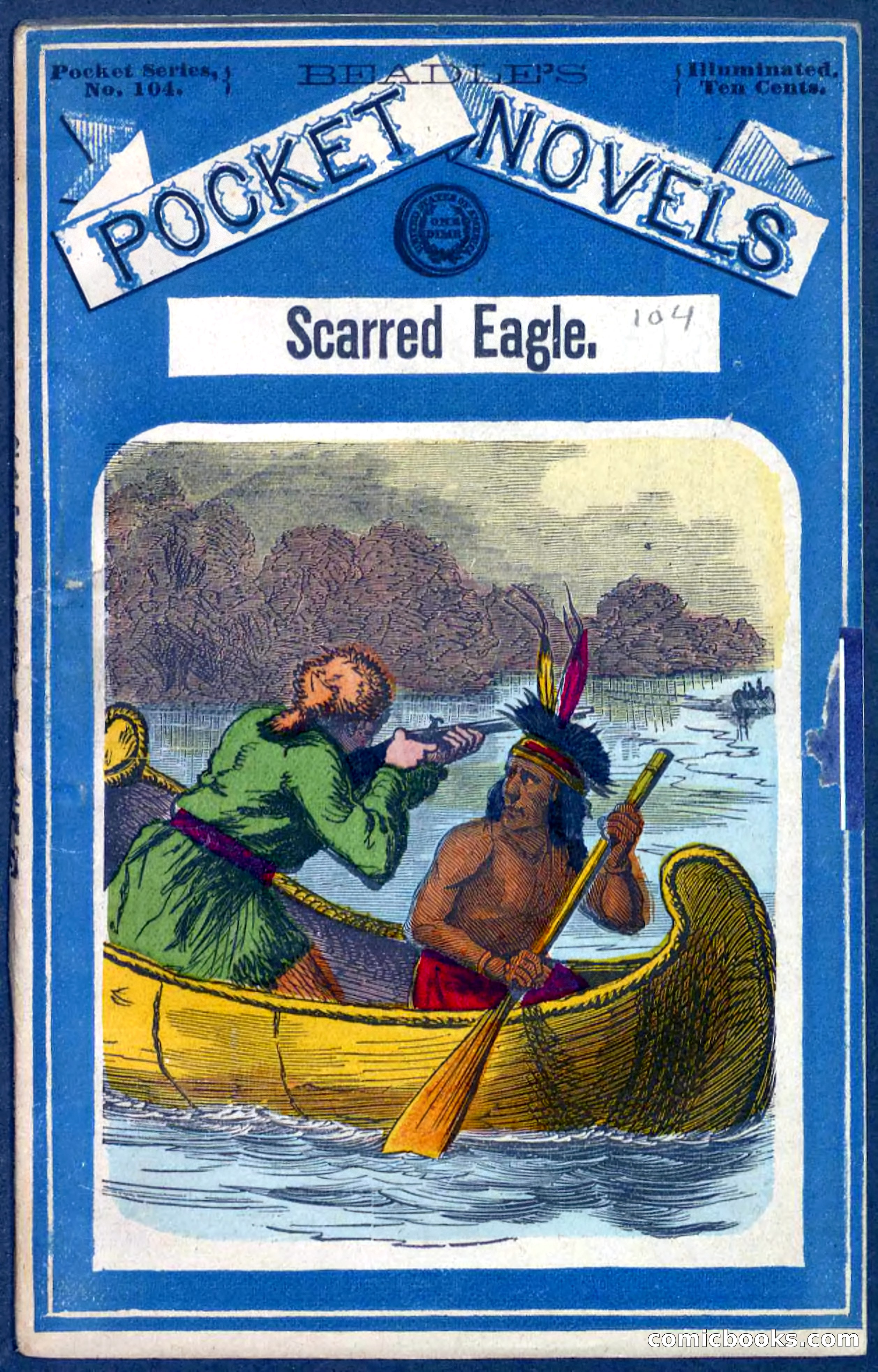 Beadle's Pocket Novels No. 104: Scarred Eagle — page 1 of 100