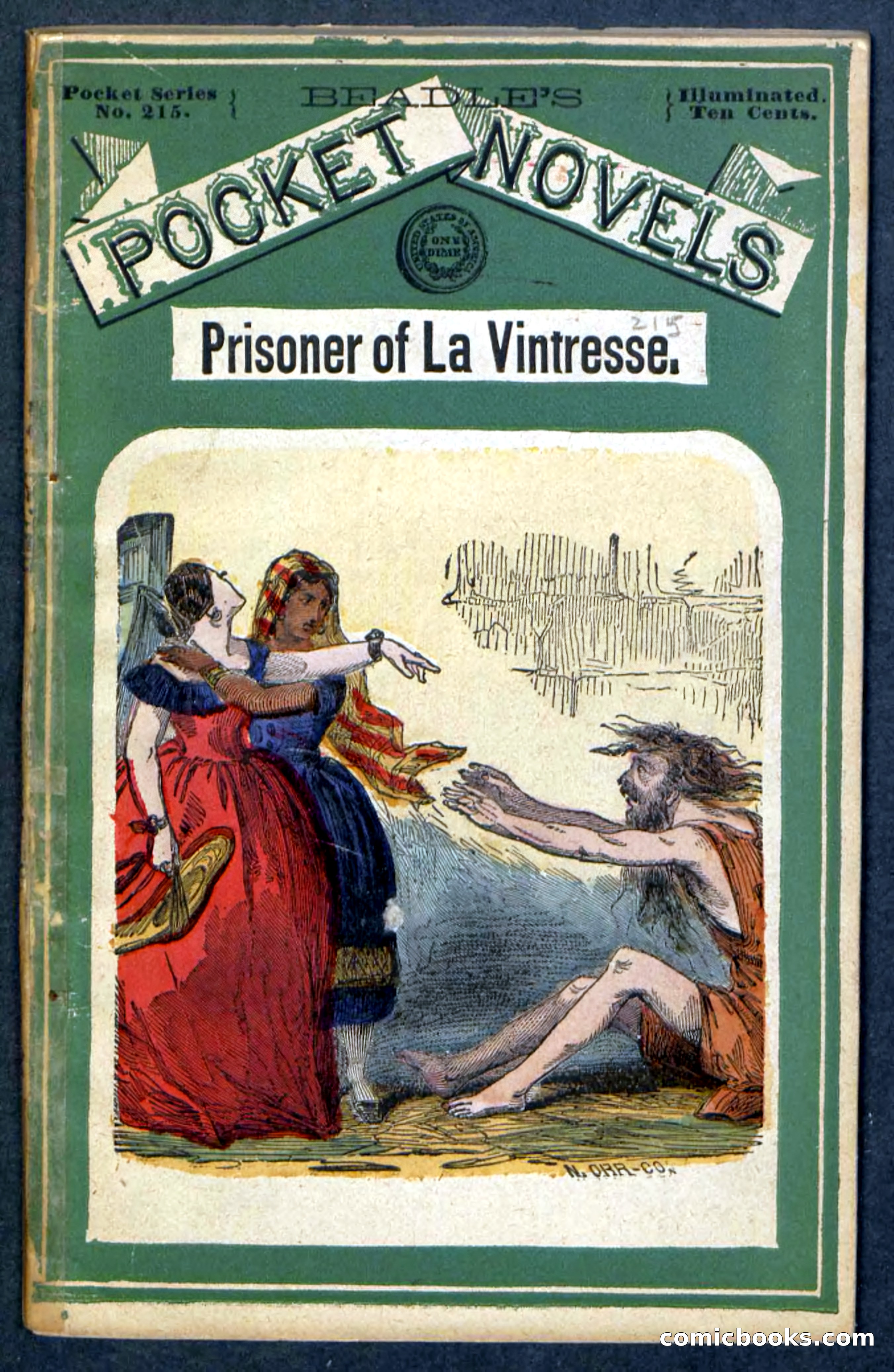 Beadle's Pocket Novels No. 215: Prisoner of La Vintresse — page 1 of 100