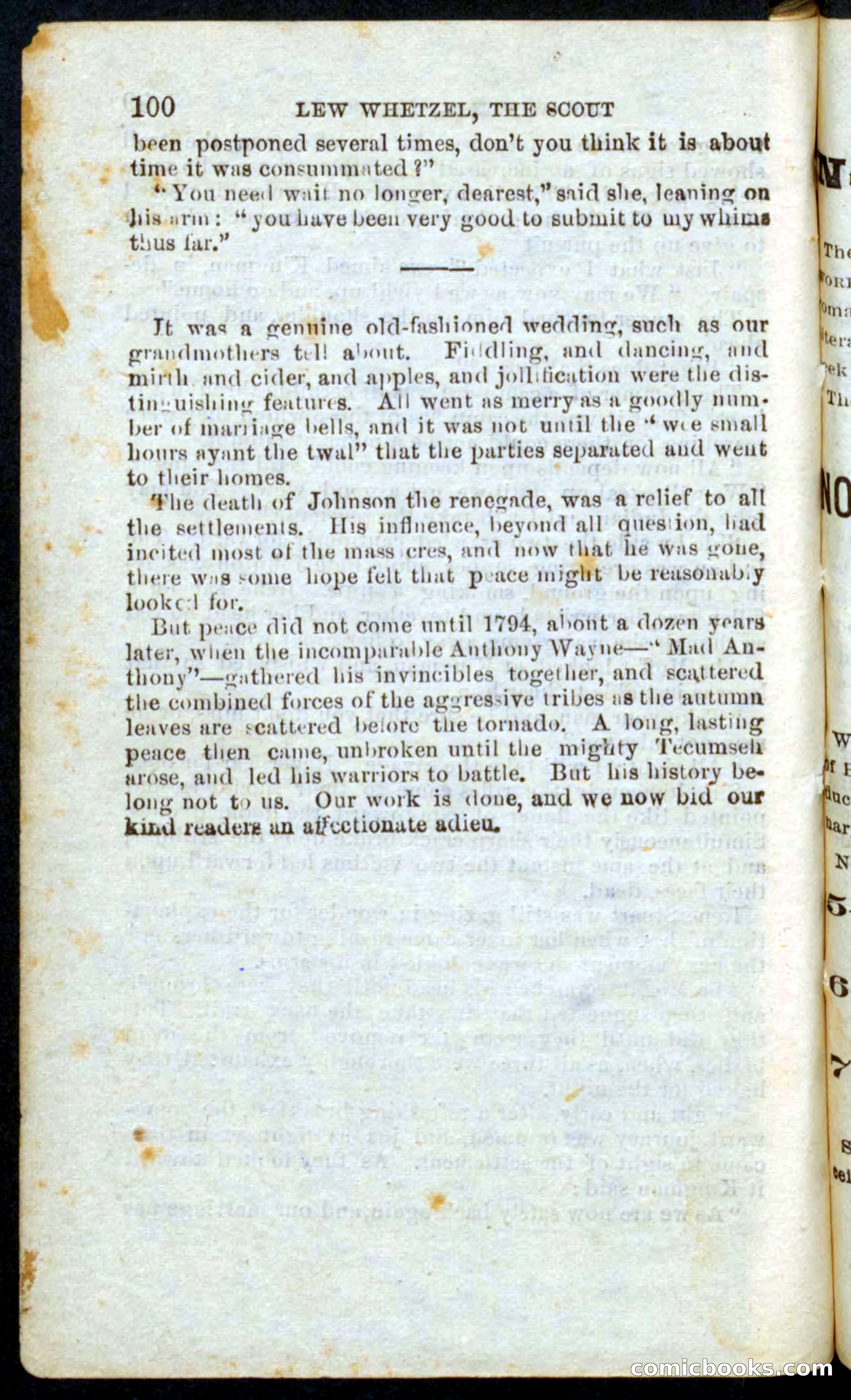 Beadle's Pocket Novels No. 39: Wetzel, the Scout — page 96 of 100