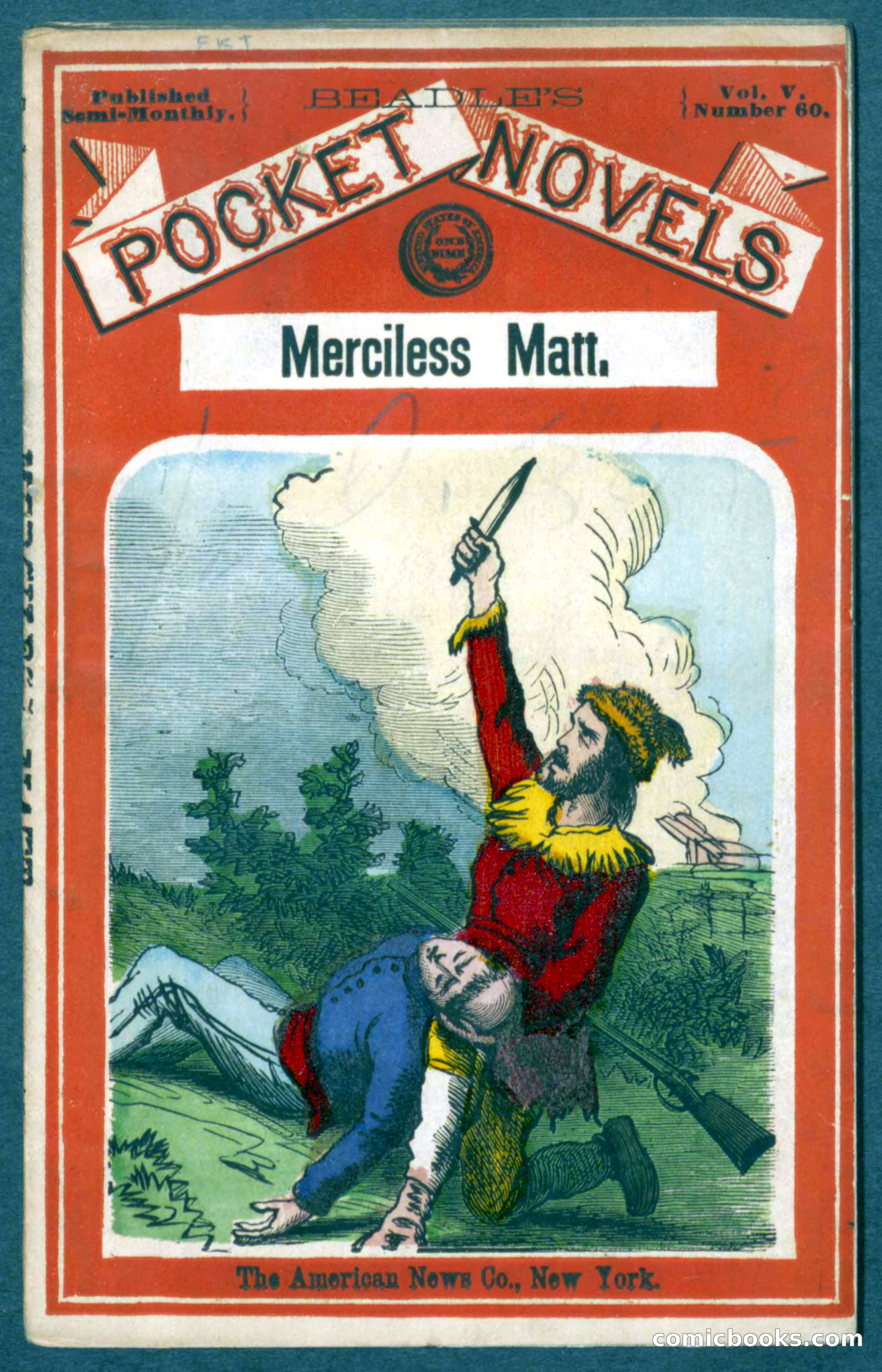 Beadle's Pocket Novels No. 60: Merciless Matt — page 1 of 100