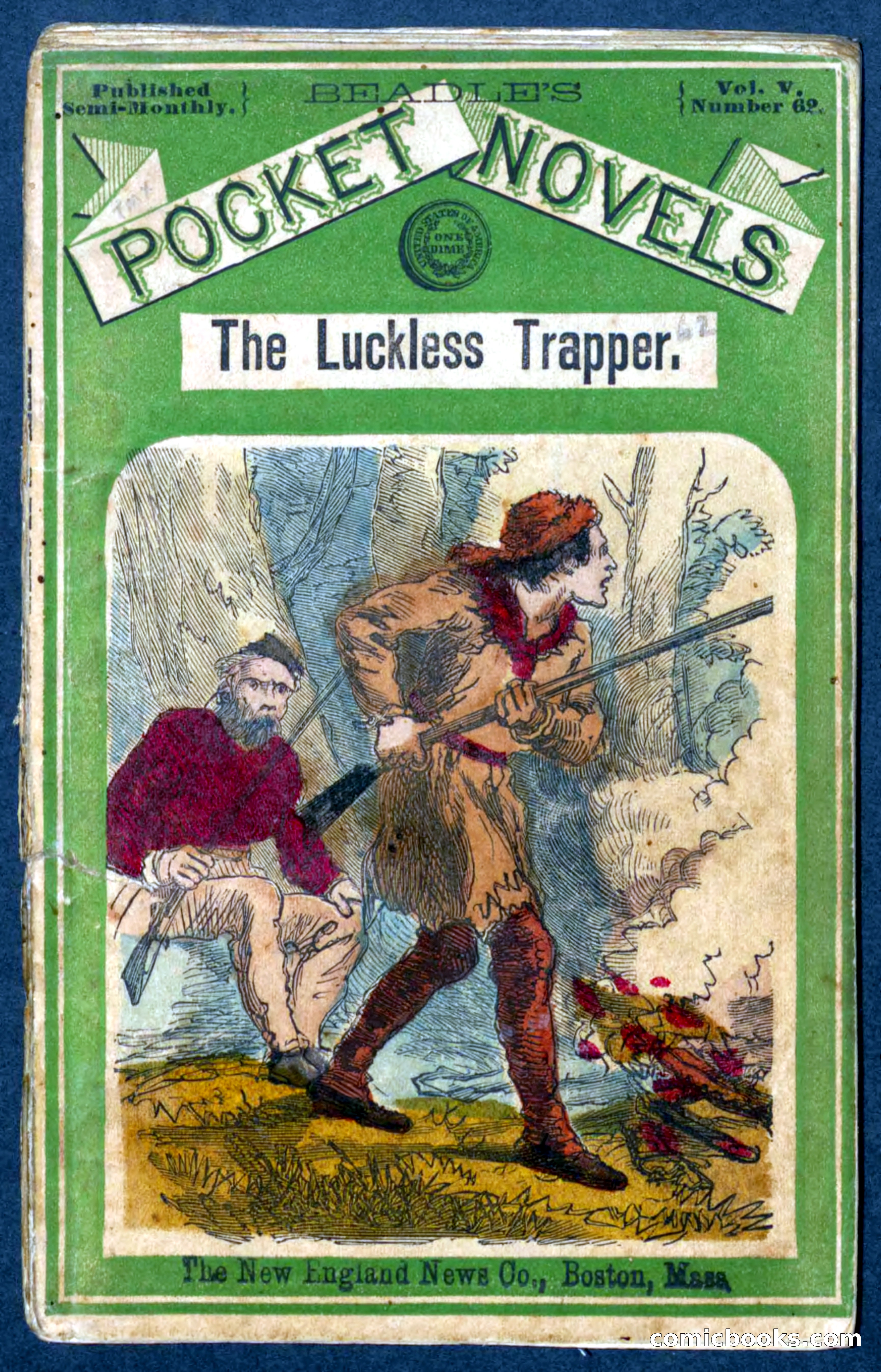 Beadle's Pocket Novels No. 62: The Luckless Trapper — page 1 of 100
