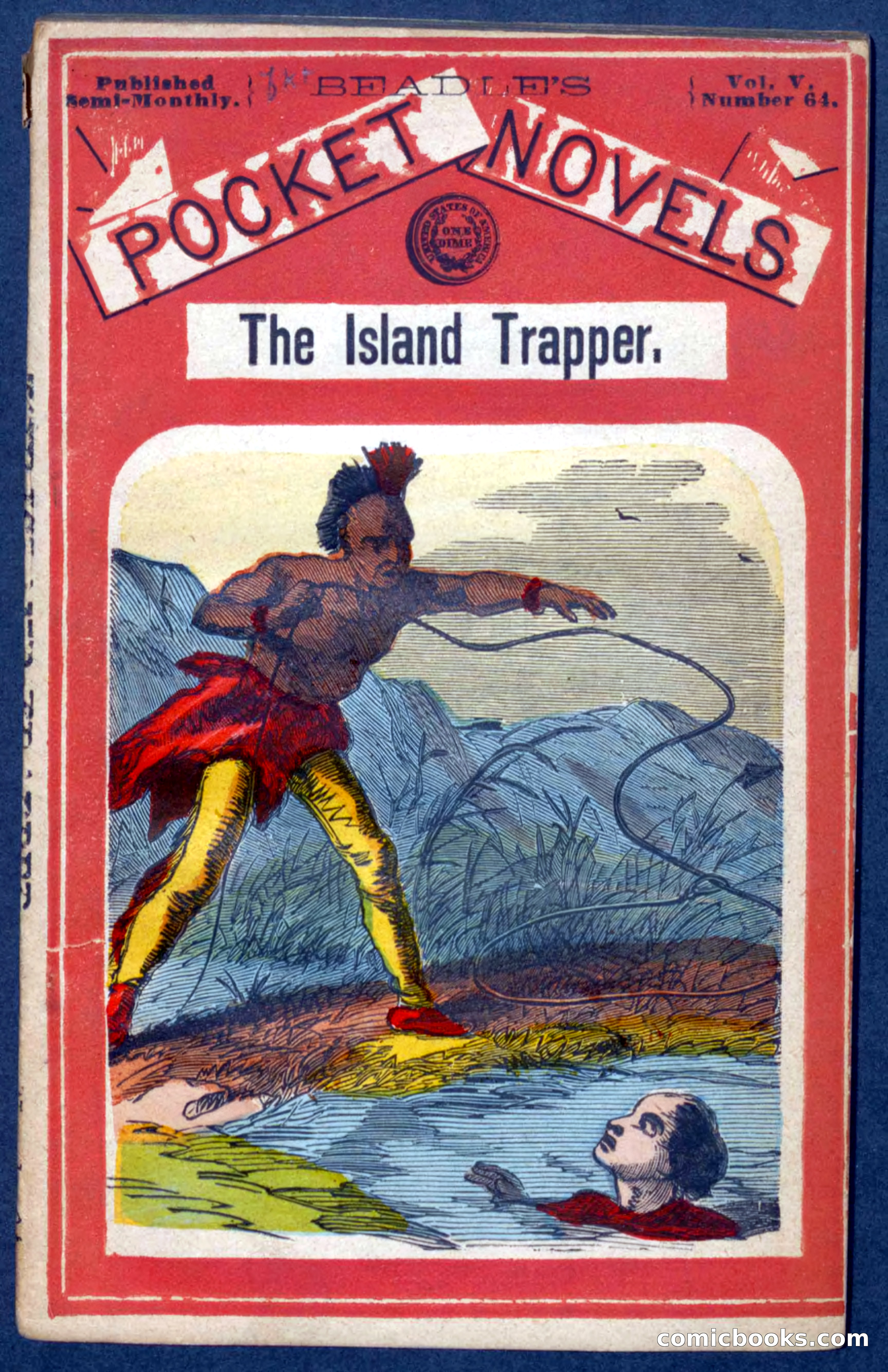 Beadle's Pocket Novels No. 64: The Island Trapper — page 1 of 100