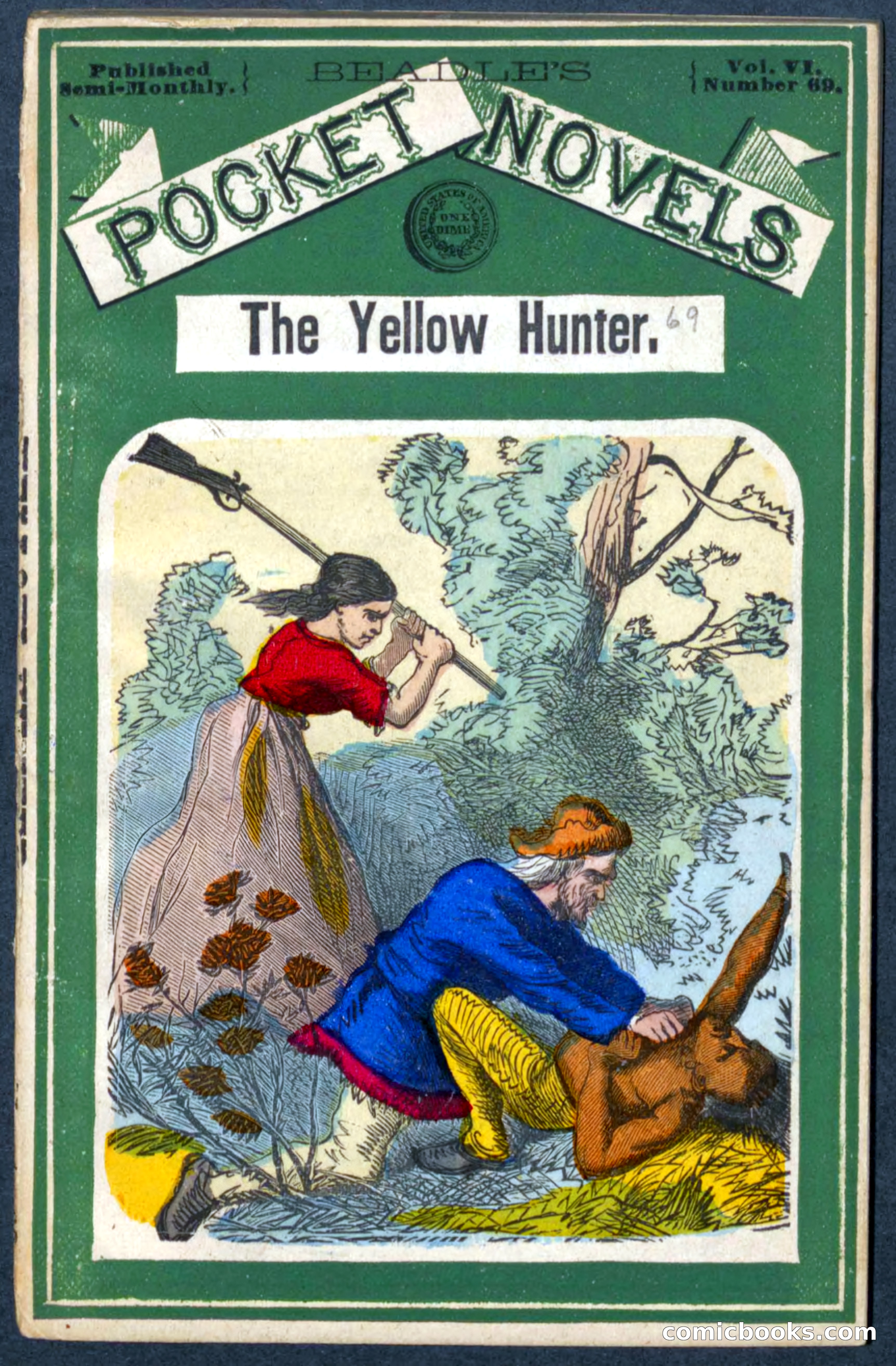 Beadle's Pocket Novels No. 69: The Yellow Hunter — page 1 of 100