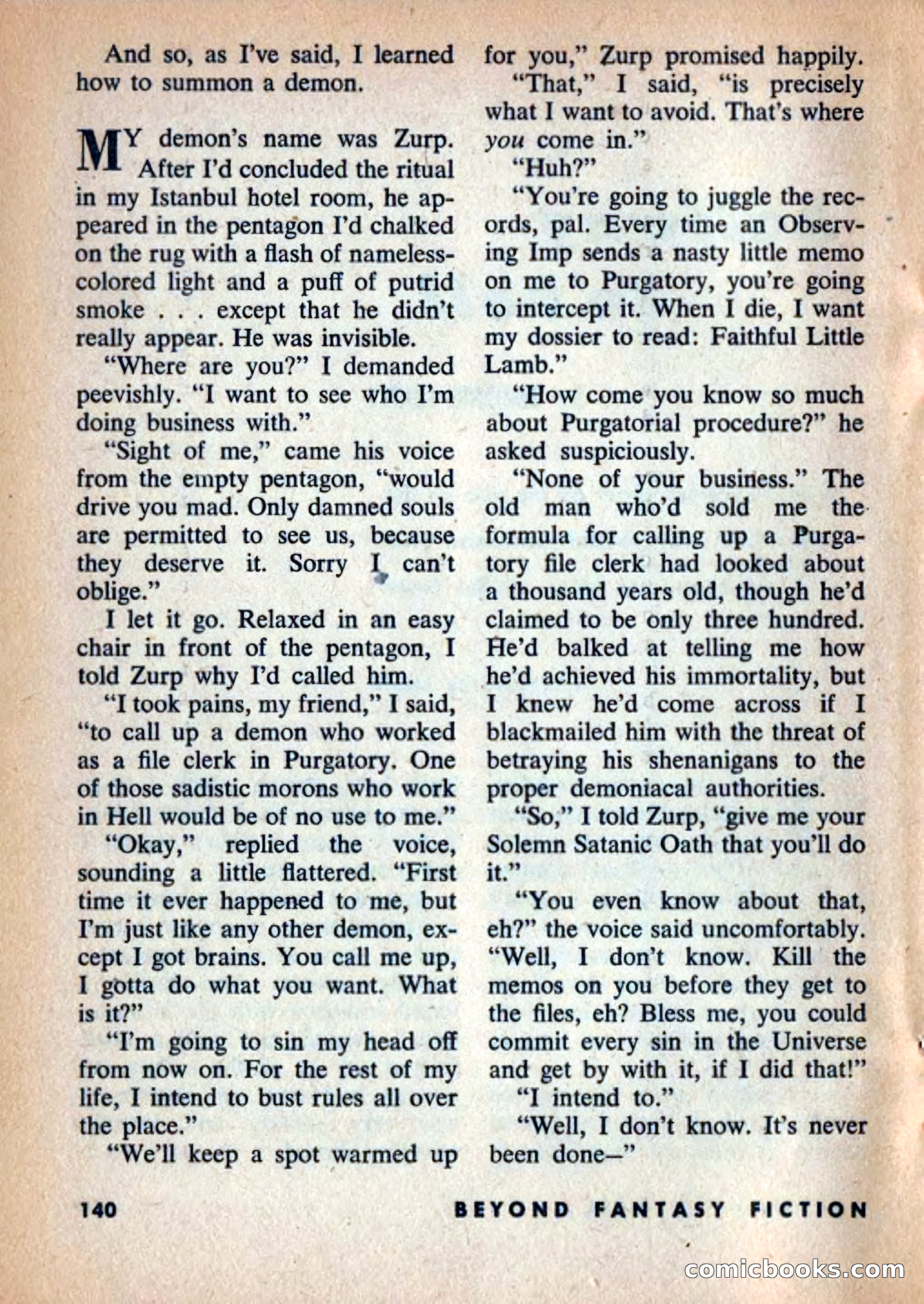 Beyond Fantasy Fiction, Vol. 1, No. 4 — page 143 of 165