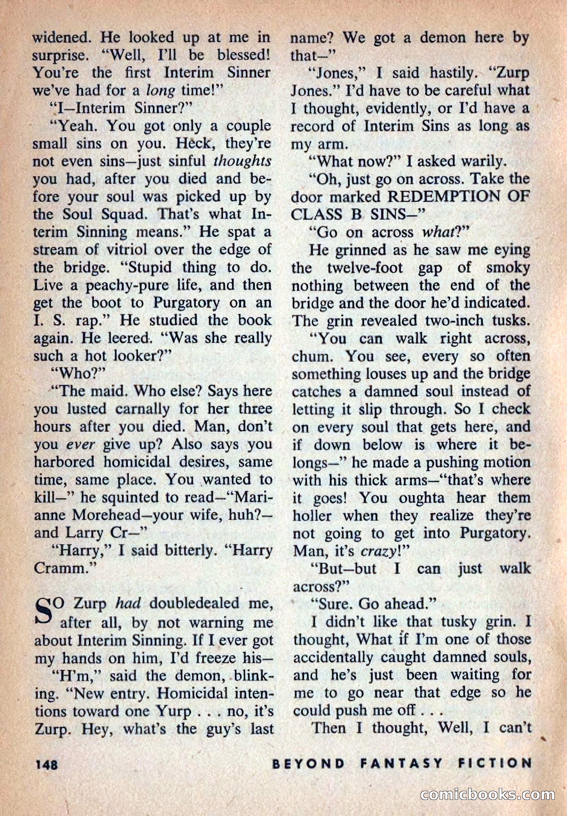 Beyond Fantasy Fiction, Vol. 1, No. 4 — page 151 of 165