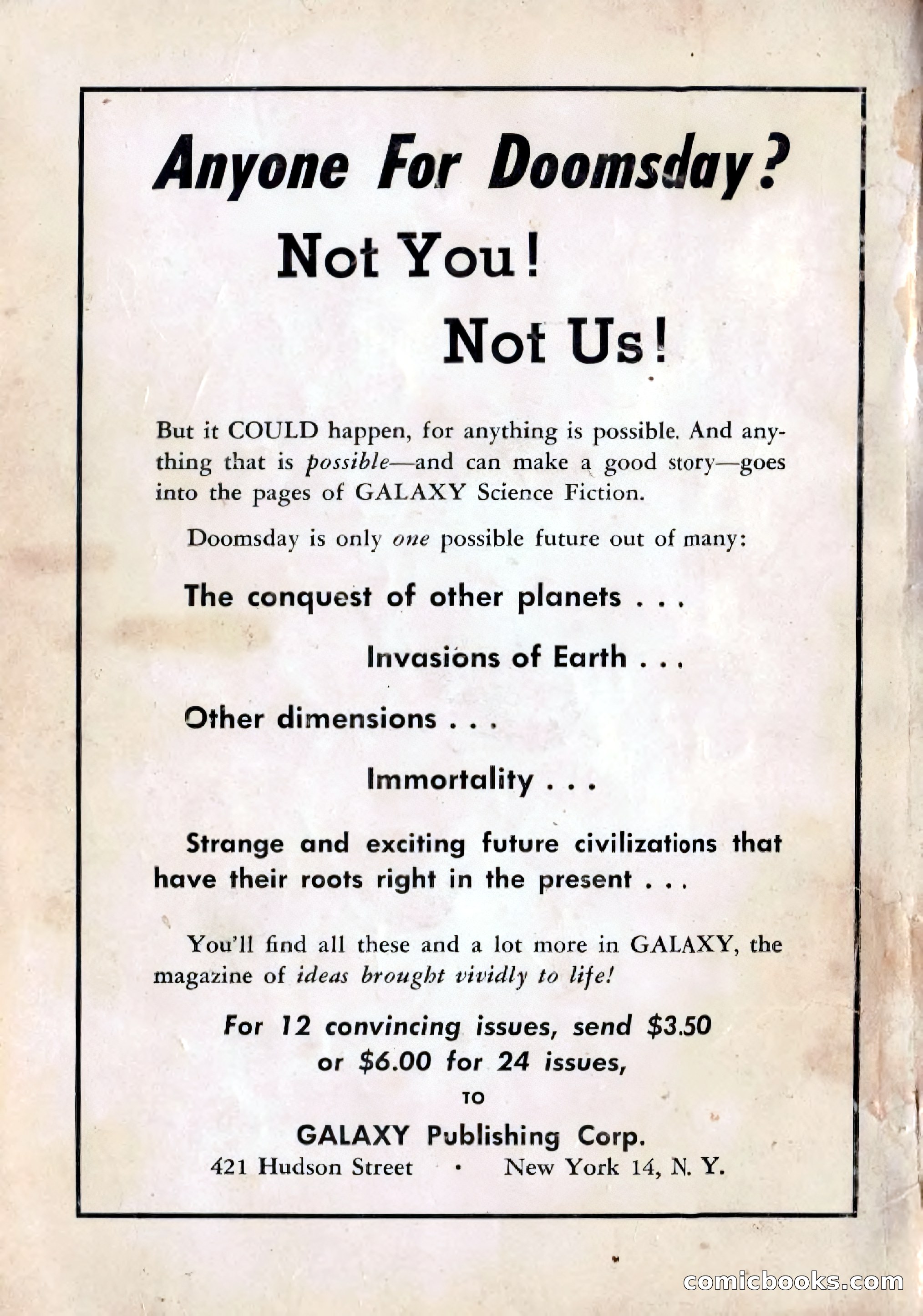 Beyond Fantasy Fiction, Vol. 1, No. 4 — page 165 of 165