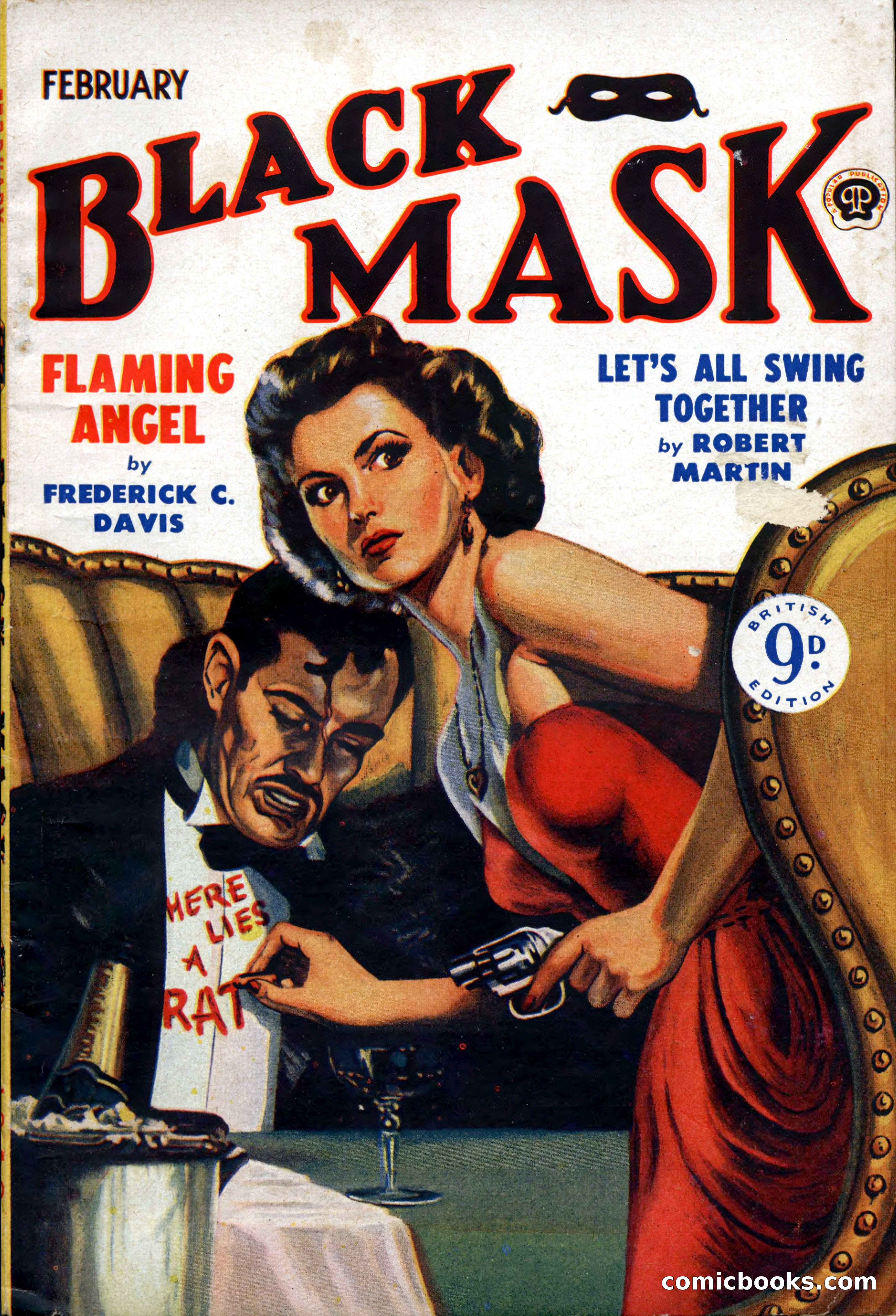 Black Mask (UK), February 1950 — page 1 of 68
