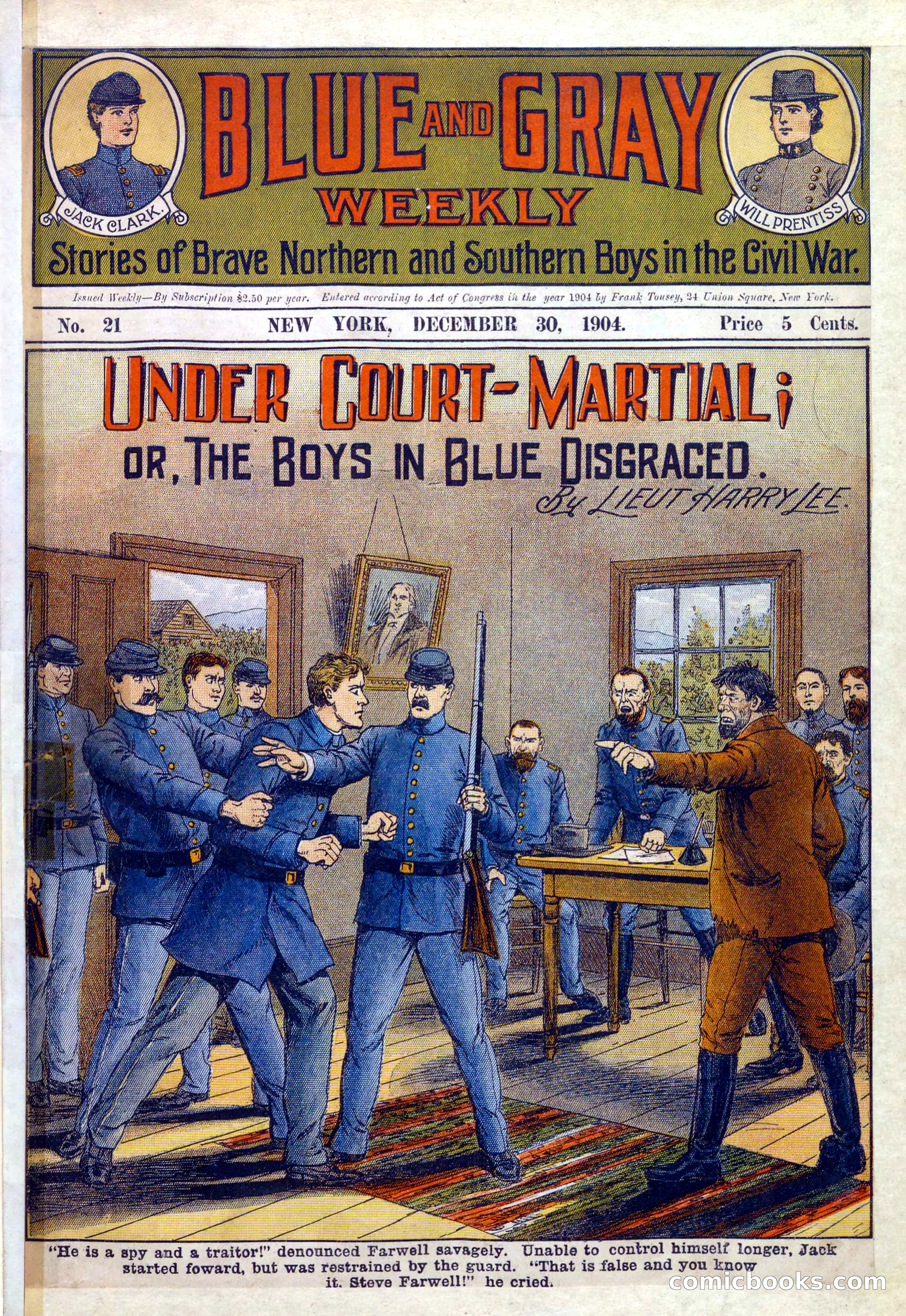 Blue and Gray Weekly, No. 21 — page 1 of 36