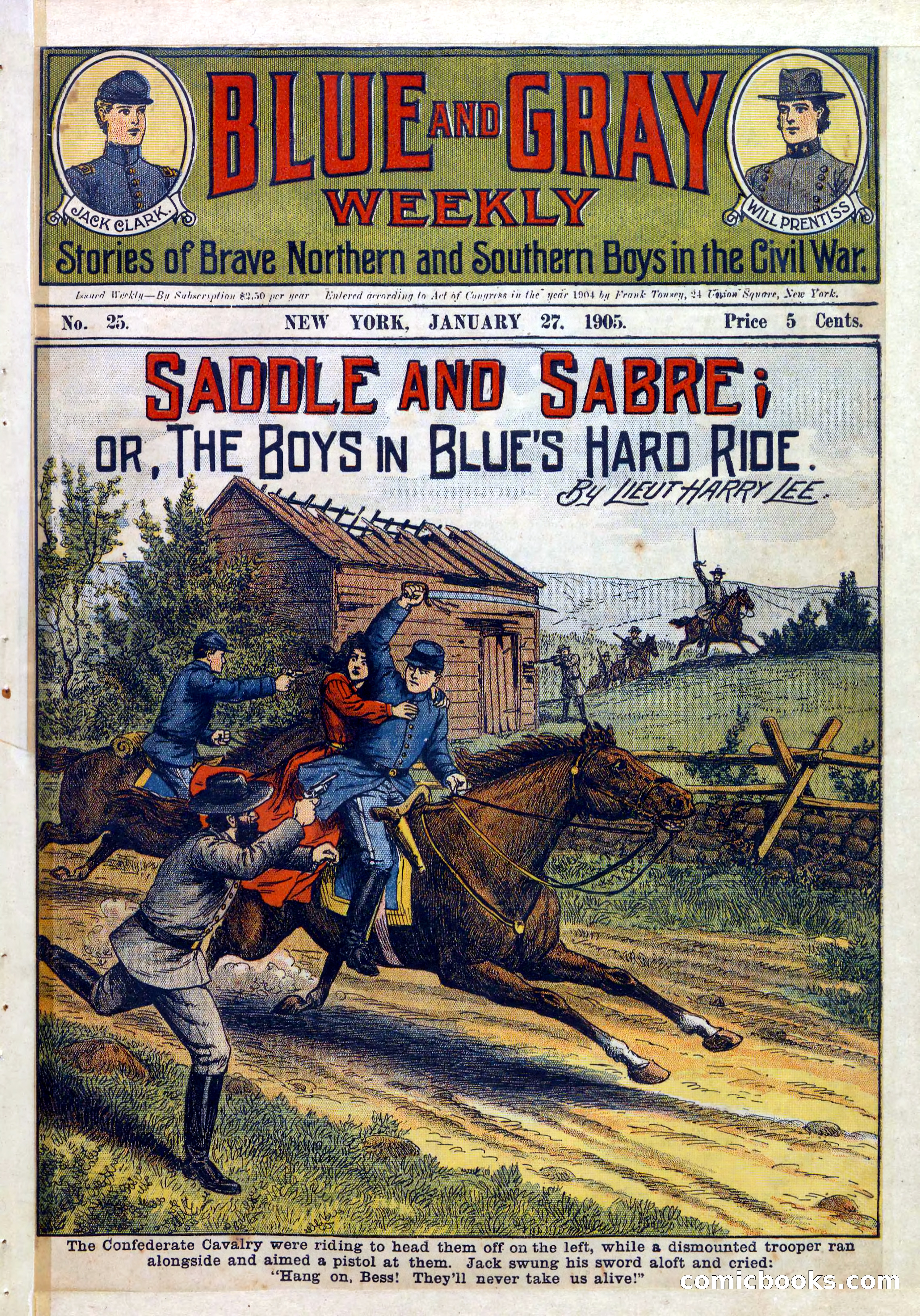 Blue and Gray Weekly, No. 25 — page 1 of 36