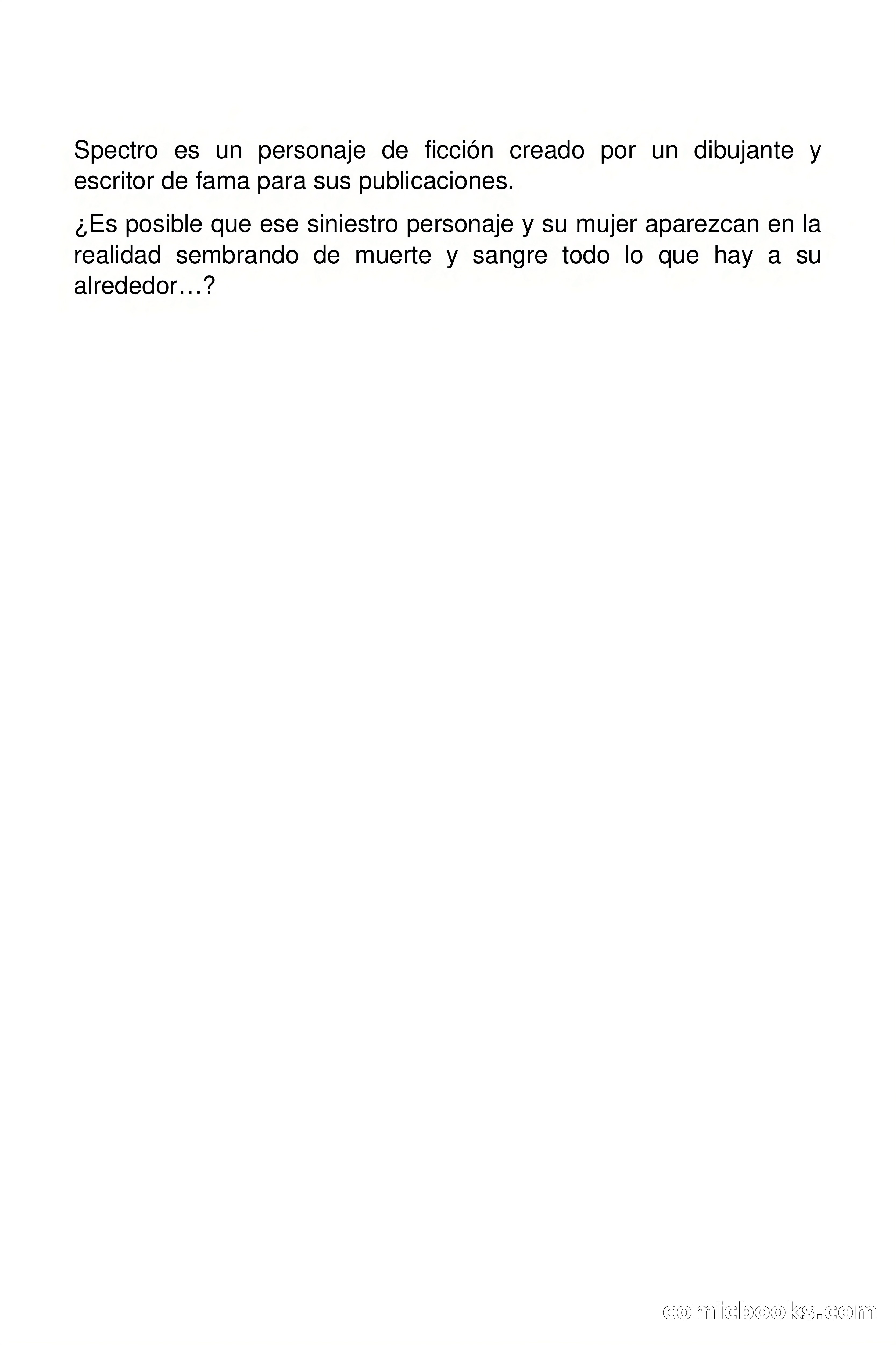 Selección Terror: El Honorable Matrimonio Spectro — page 2 of 103