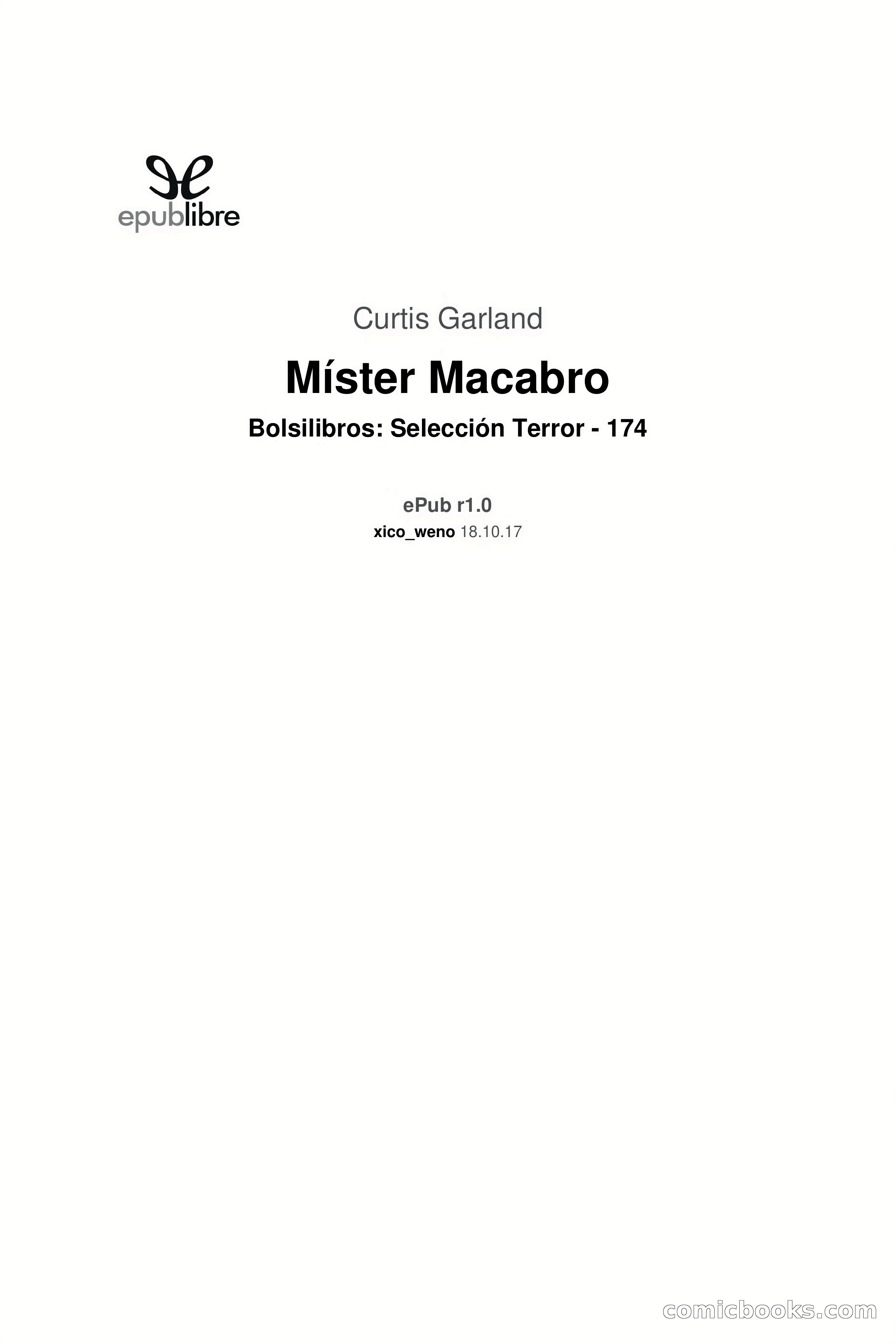 Selección Terror: Mister Macabro — page 3 of 86