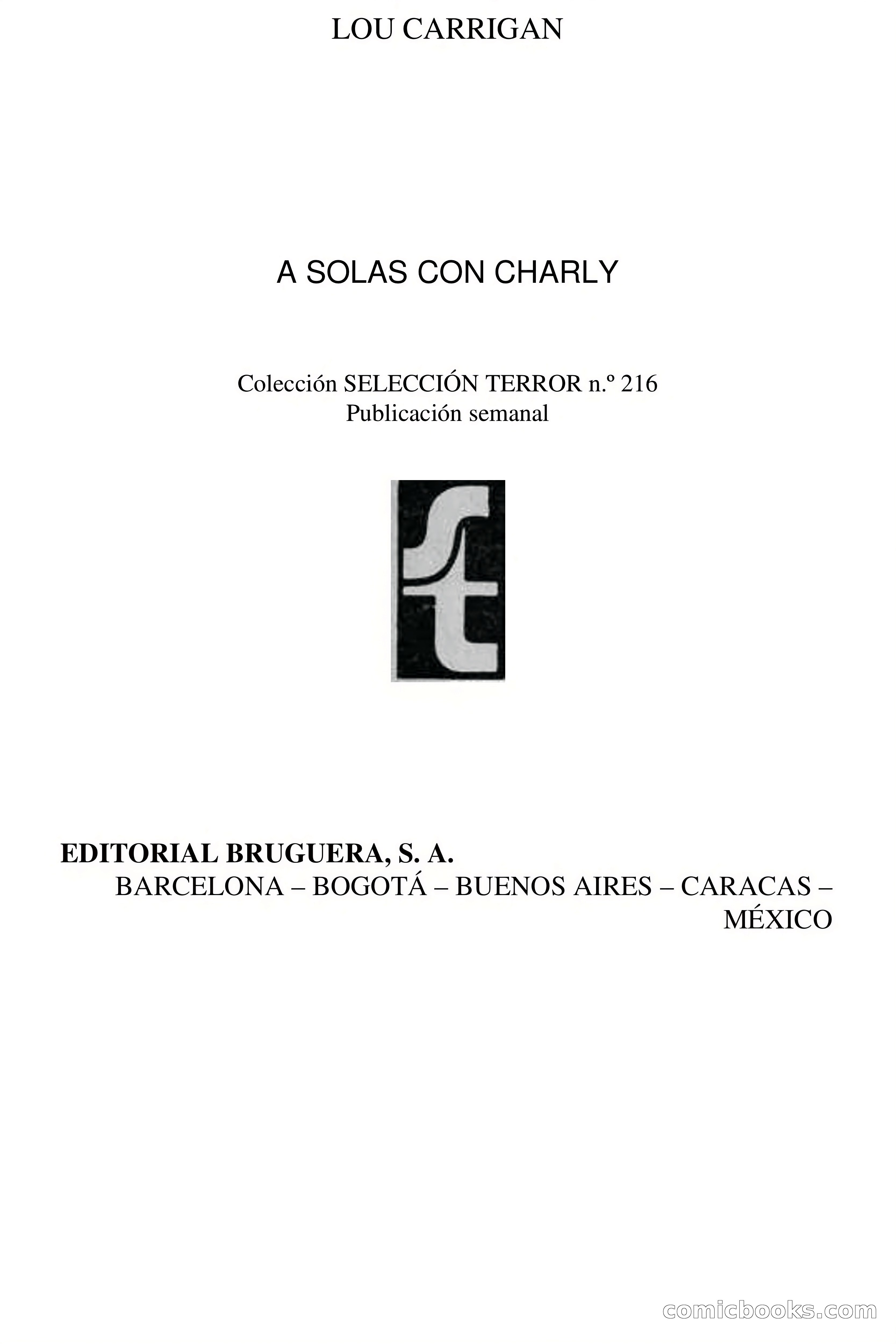 Selección Terror: A Solas con Charly — page 4 of 69